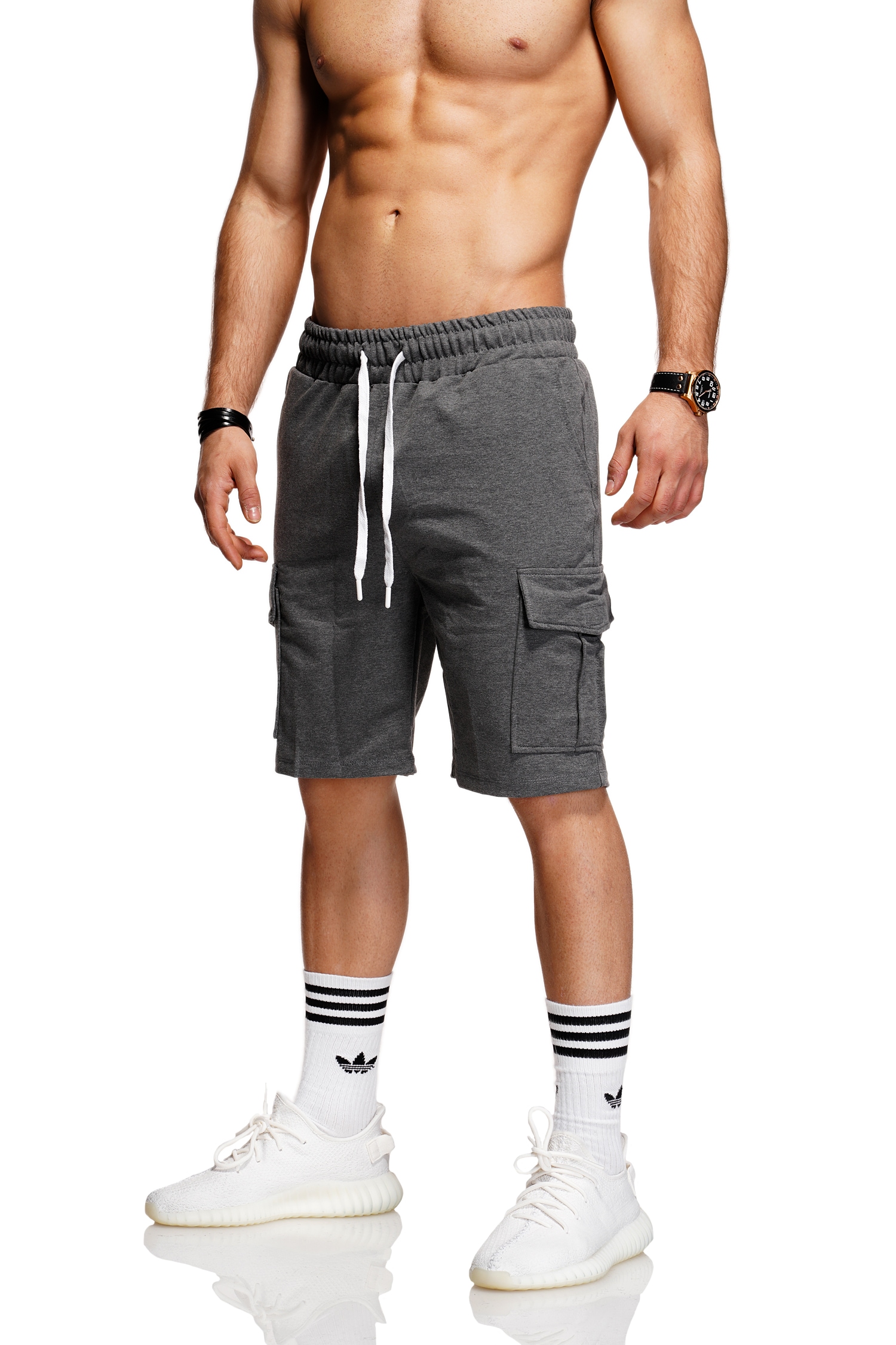 behype Shorts »CURT«, mit Cargo-Taschen