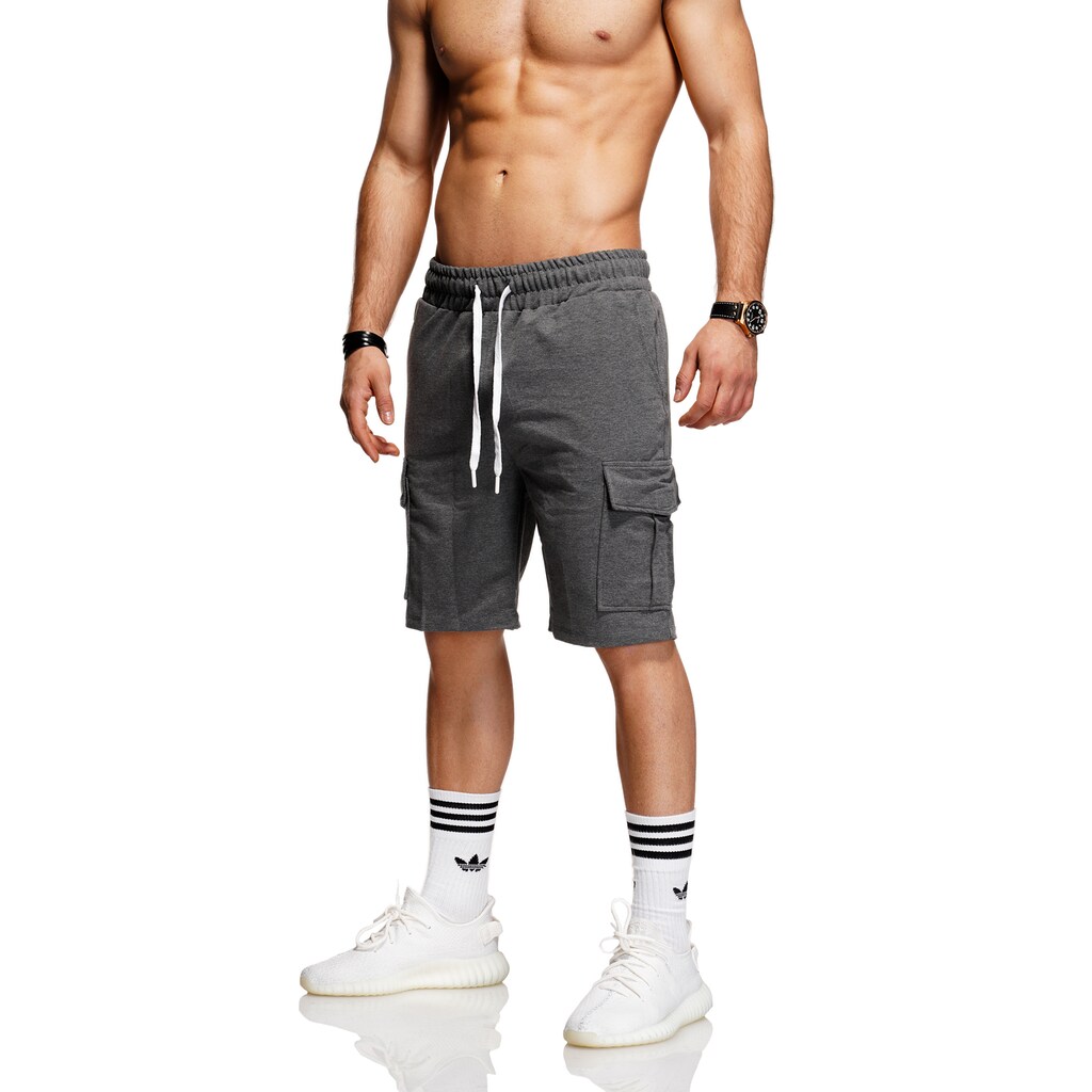 behype Shorts »CURT«, mit Cargo-Taschen