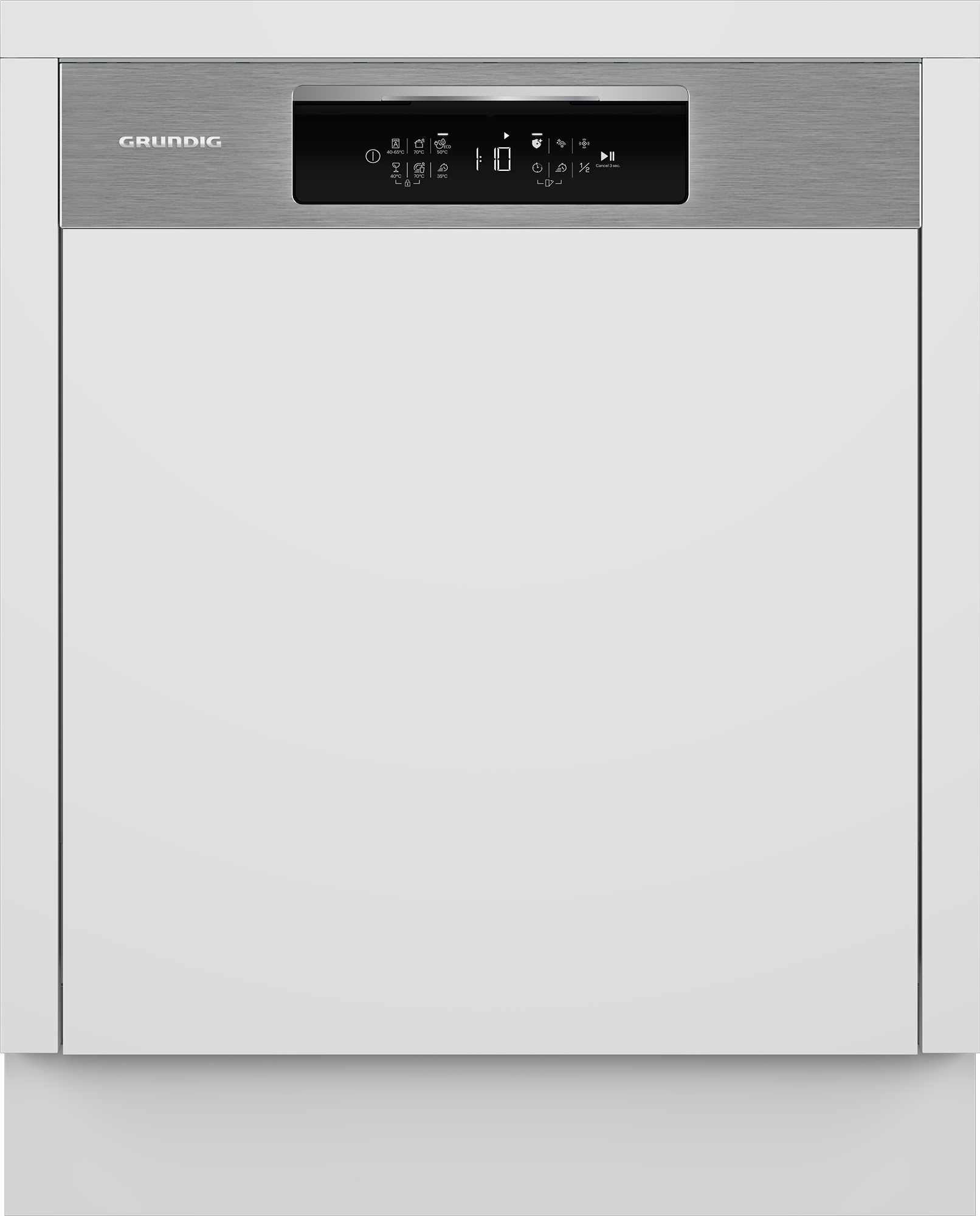 Grundig teilintegrierbarer Geschirrspüler »GNIP4420X 7628891677«, 15 Maßgedecke, CornerWash