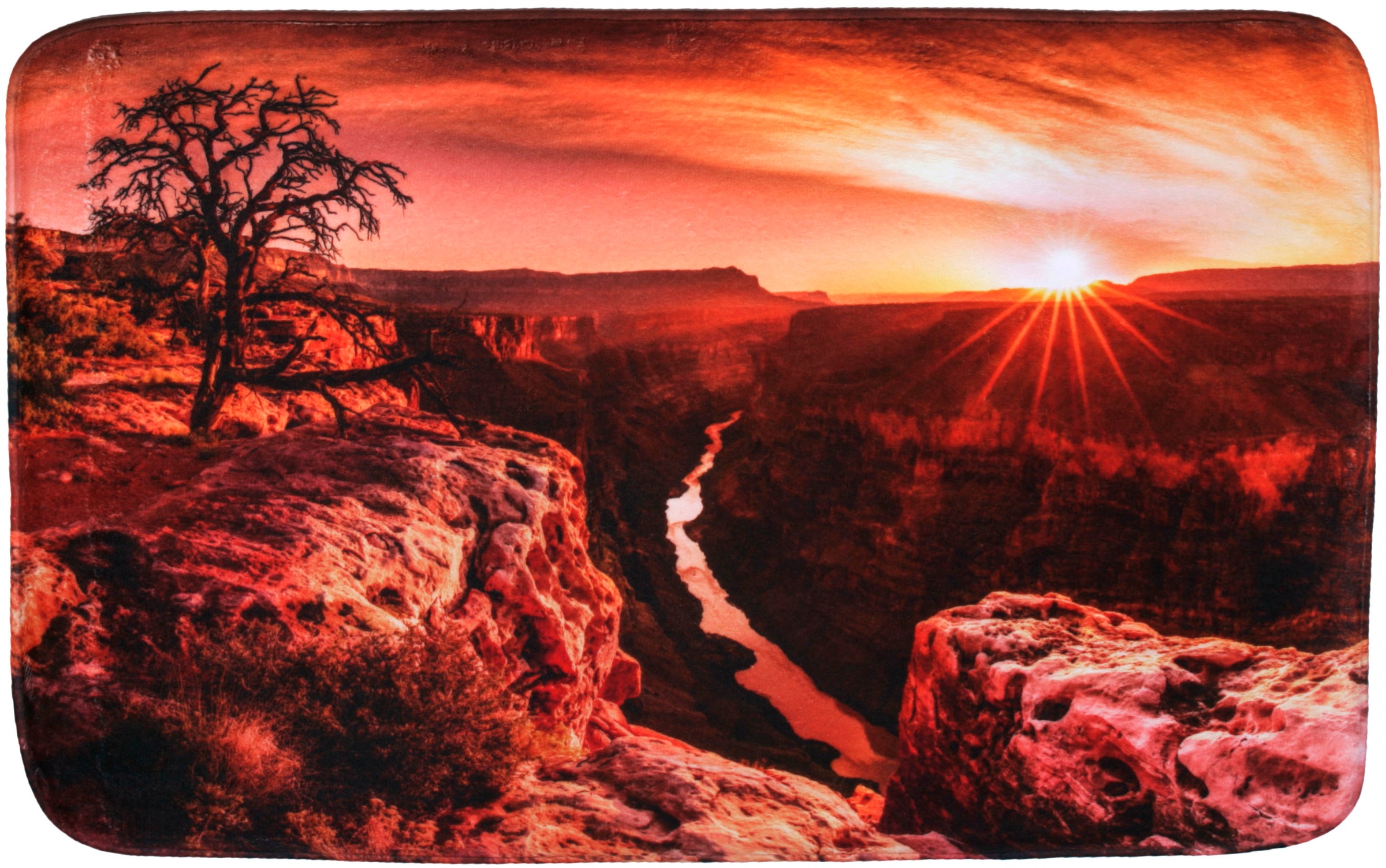 Sanilo Badematte »Grand Canyon«, Höhe 15 mm, schnell trocknend, Memory Schaum