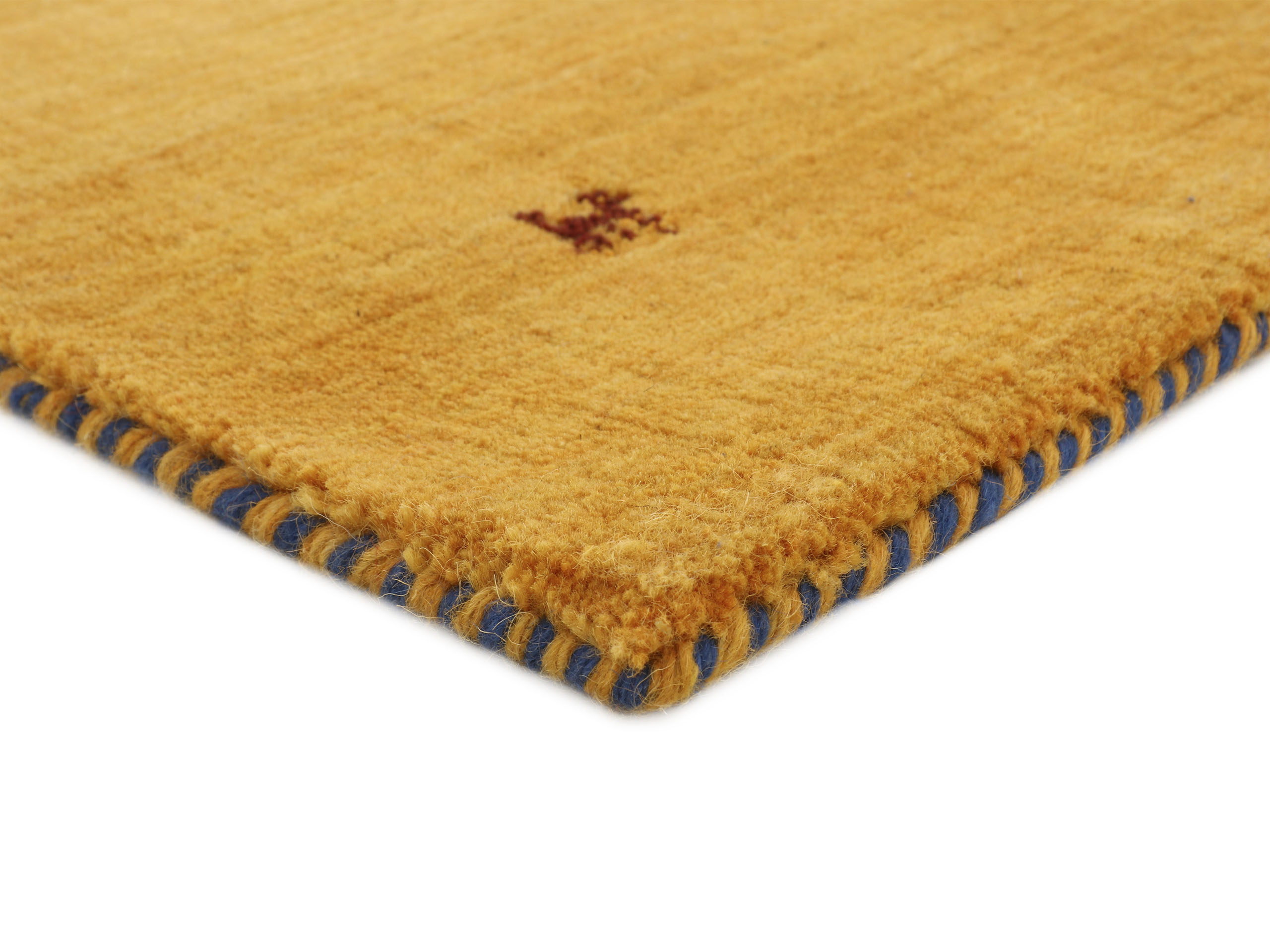 Thumbnail - carpetfine Wollteppich "Gabbeh Uni, auch als Läufer und Rund erhältlich" rechteckig 15 mm Höhe reine Wolle, handgewebt, ...