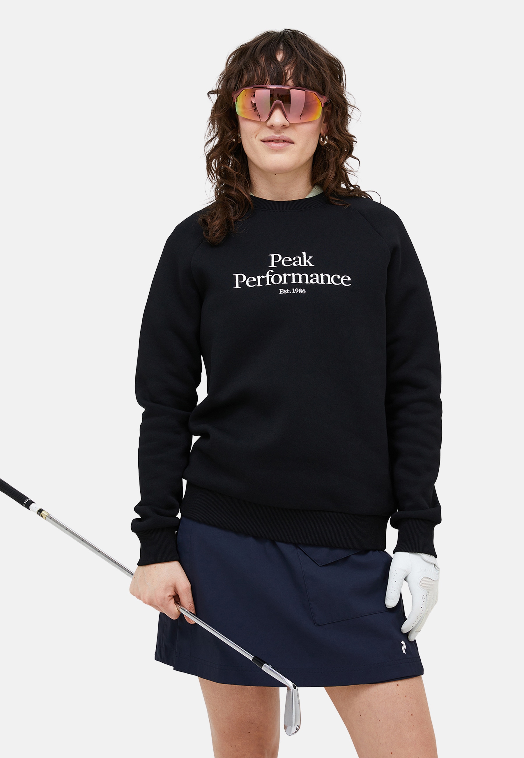 Peak Performance "W Original Crew", mit Label-Applikationen