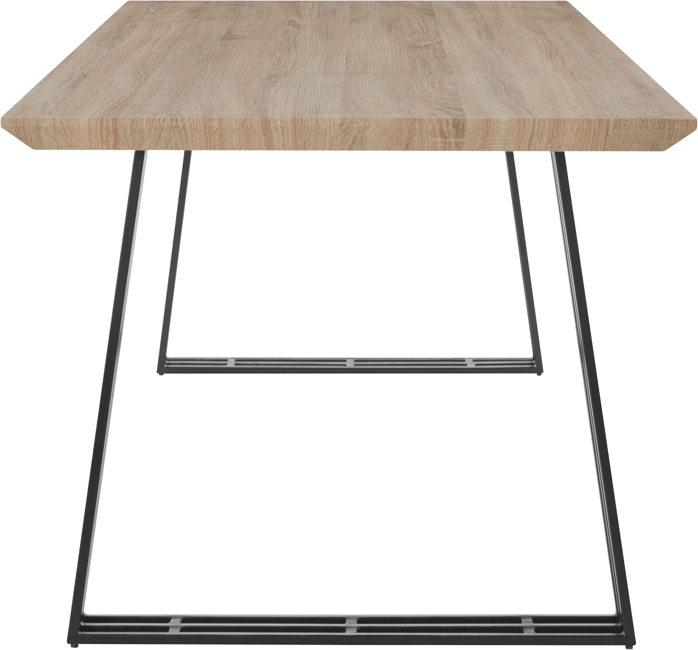 Esstisch OTTO HOME "Kairo", braun (eichefarben, schwarz), B:160cm H:76cm T:90cm, Tische, Rechteckiger Esstisch Esstisch Holz-Esstische, Breite ca. 160 cm 3
