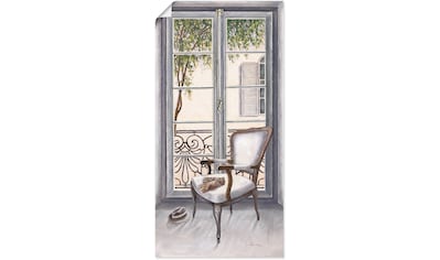 Wandbild »Sessel vor einem Fenster«, Innenarchitektur, (1 St.)