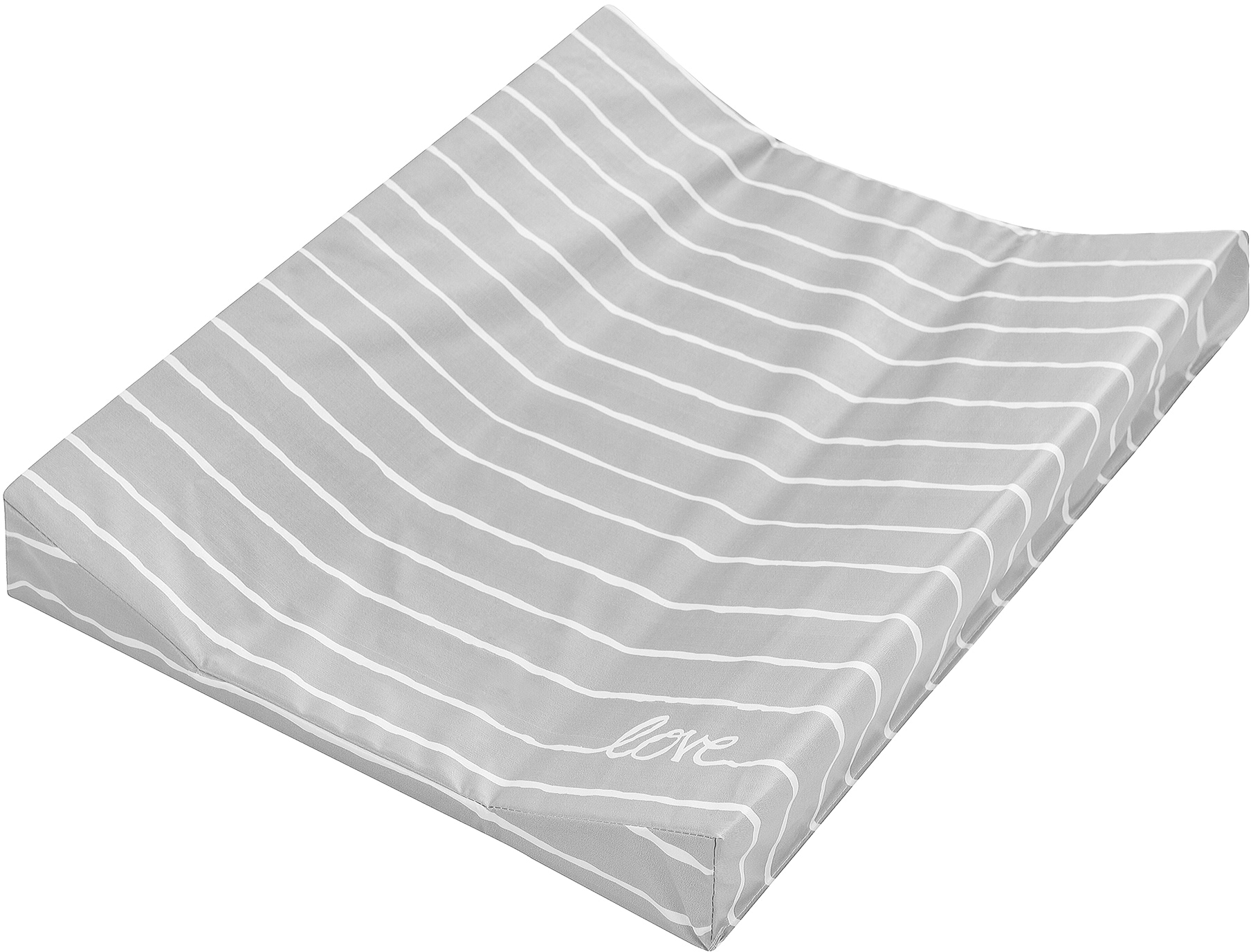Julius Zöllner Wickelauflage "2-Keil, Grey Stripes", Made in Germany