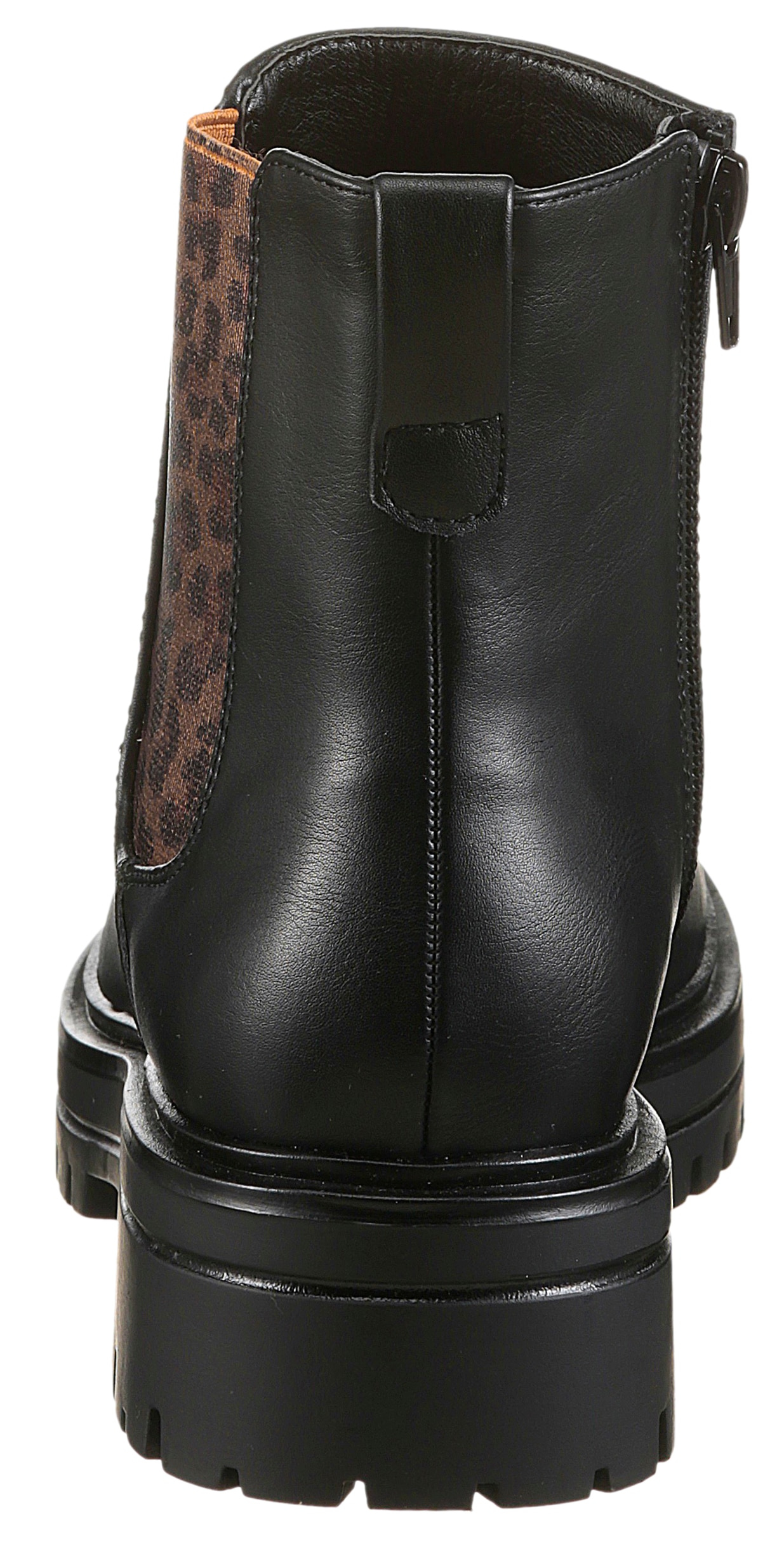 Aniston SHOES Chelseaboots, Stiefelette, Blockabsatz, mit Animal-Print - NEUE KOLLEKTION