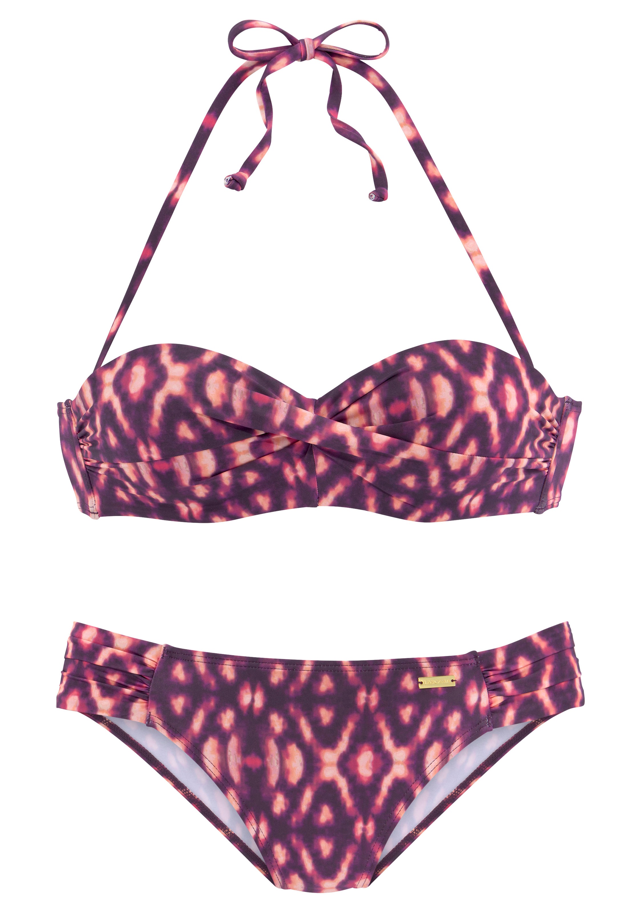 LASCANA Bügel-Bandeau-Bikini mit abnehmbaren Träger