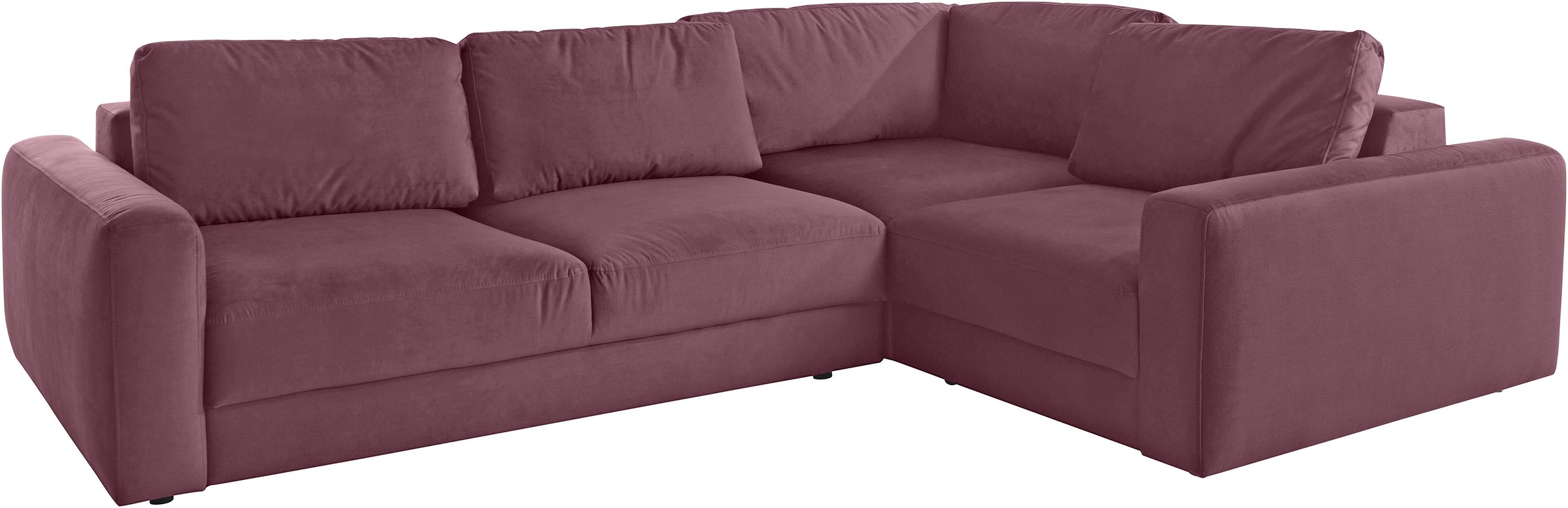 Places of Style Ecksofa »Bloomfield, L-Form«, extra tiefe Sitzfläche, wahlweise mit Sitztiefenverstellung