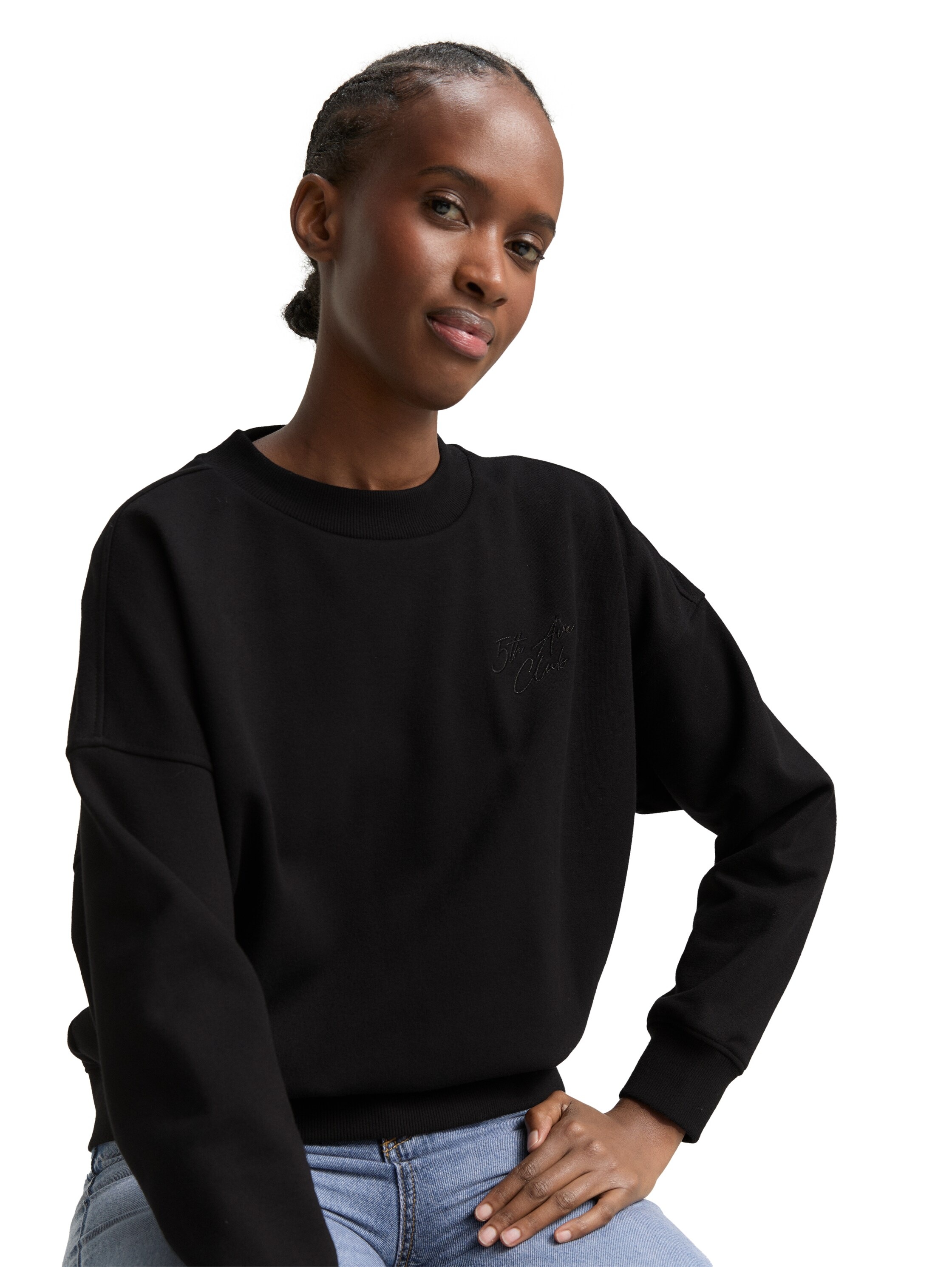 TOM TAILOR Denim Sweatshirt mit Rippbündchen günstig online kaufen