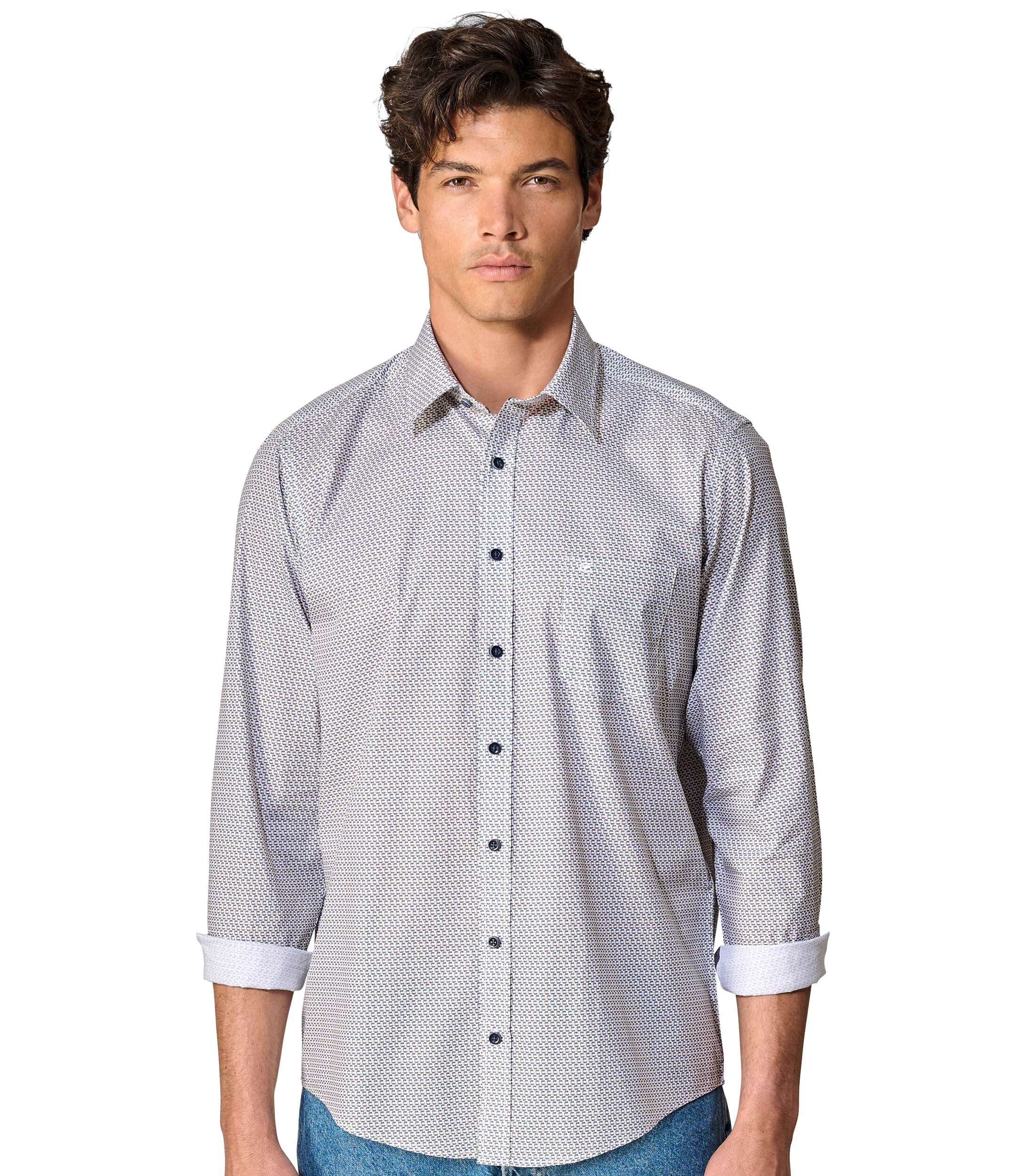 CASAMODA Langarmhemd »CASAMODA Freizeithemd Print«