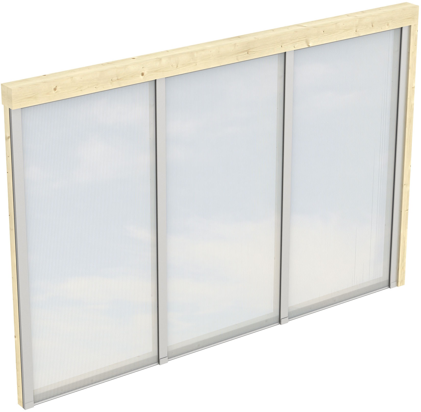 Skan Holz Polycarbonat Seitenwand für Terrassenüberdachung 350/339 cm Tiefe günstig online kaufen