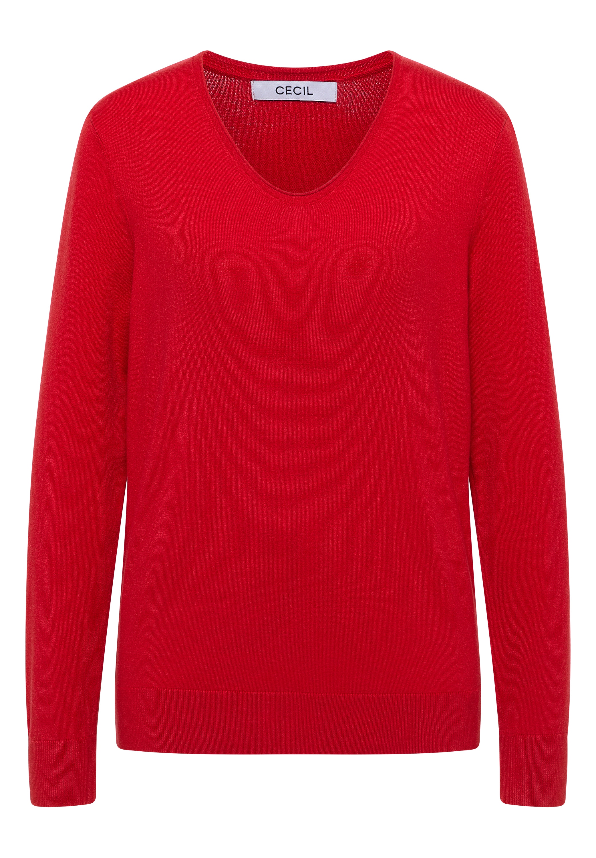 Cecil Strickpullover, mit Materialmix