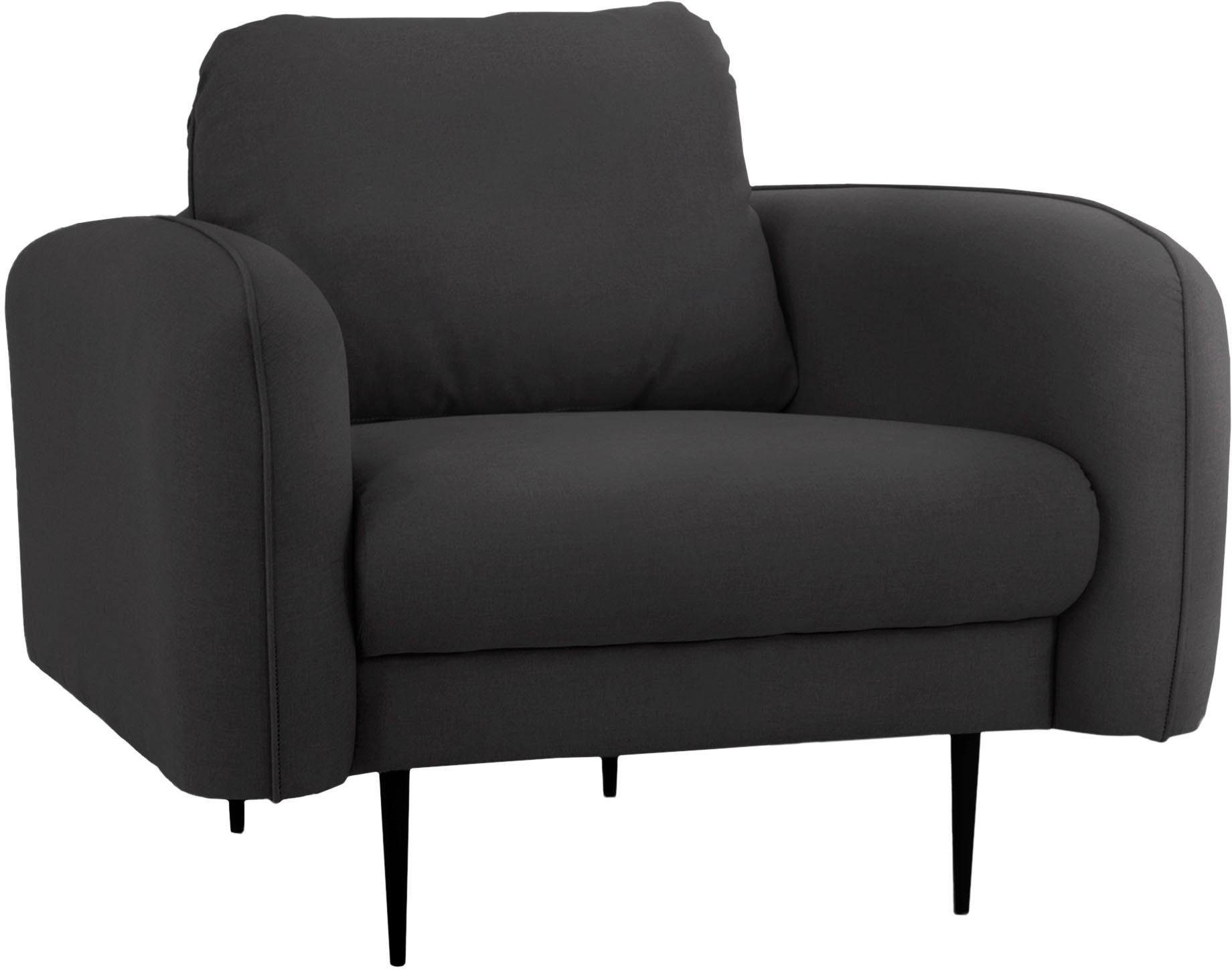 Home affaire Sessel "Skidi" mit losem Rückenkissen und Keder oben auf der A günstig online kaufen