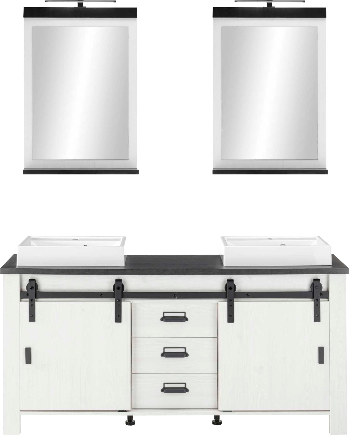 Home affaire Badmöbel-Set "SHERWOOD, Bad im modernen Design, 3-teiliges Bad günstig online kaufen