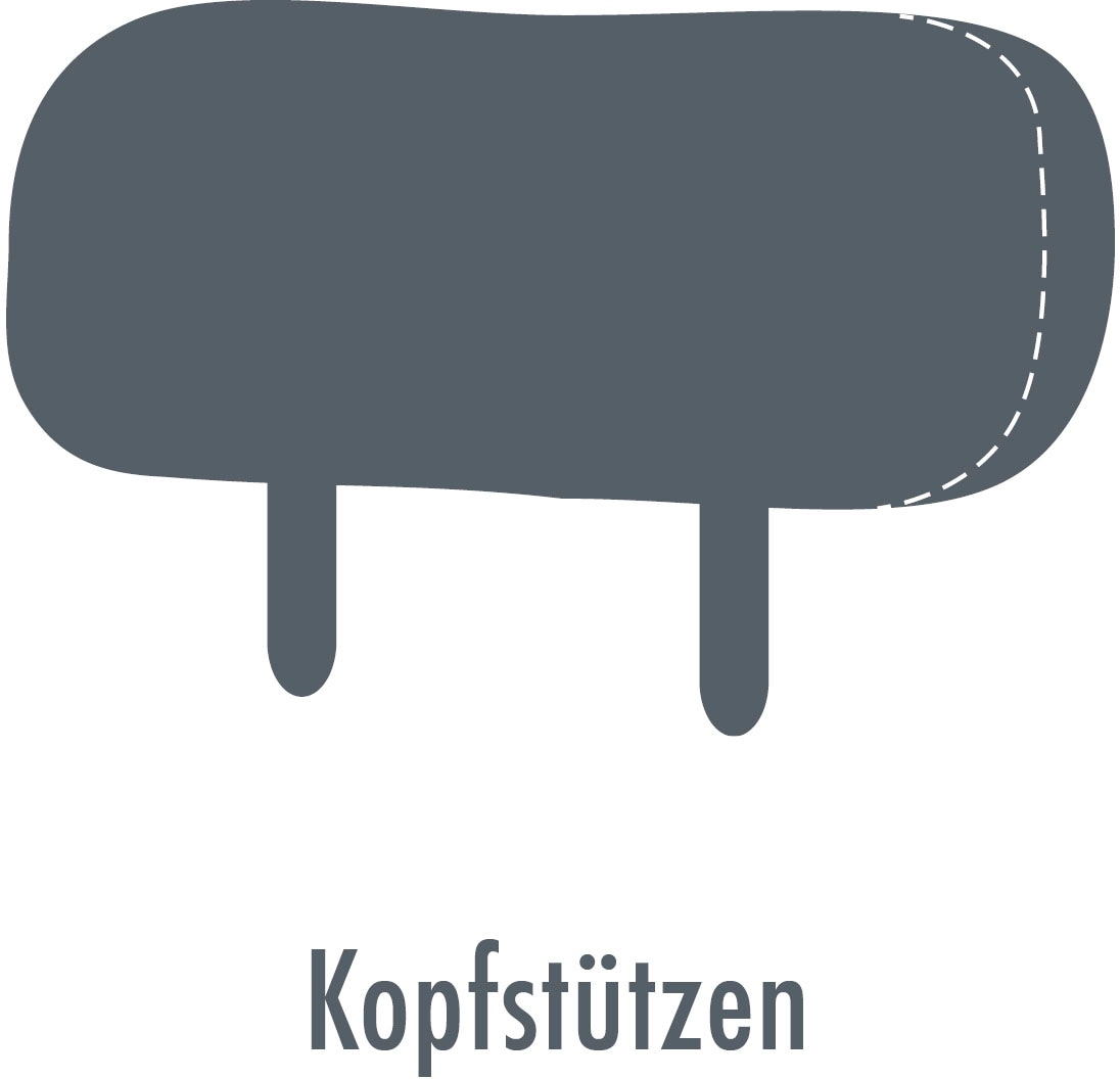 Die PlanBar 3-Sitzer »PN-EM23187, mit Kopfstützen« aus Echtleder, mit Federkern für hohen Sitzkomfort