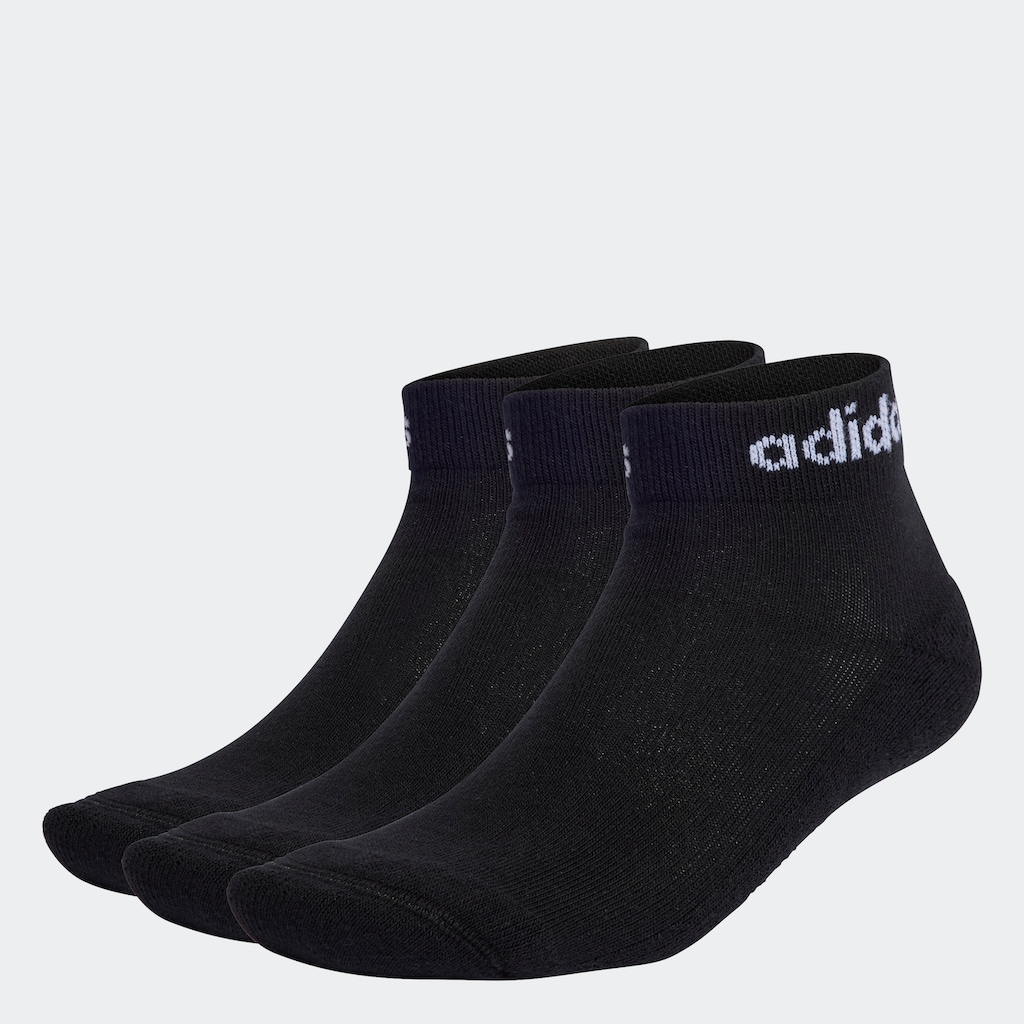 adidas Performance Sportsocken »LINEAR CUSHIONED ANKLE SOCKEN, 3 PAAR«, (3 Paar)