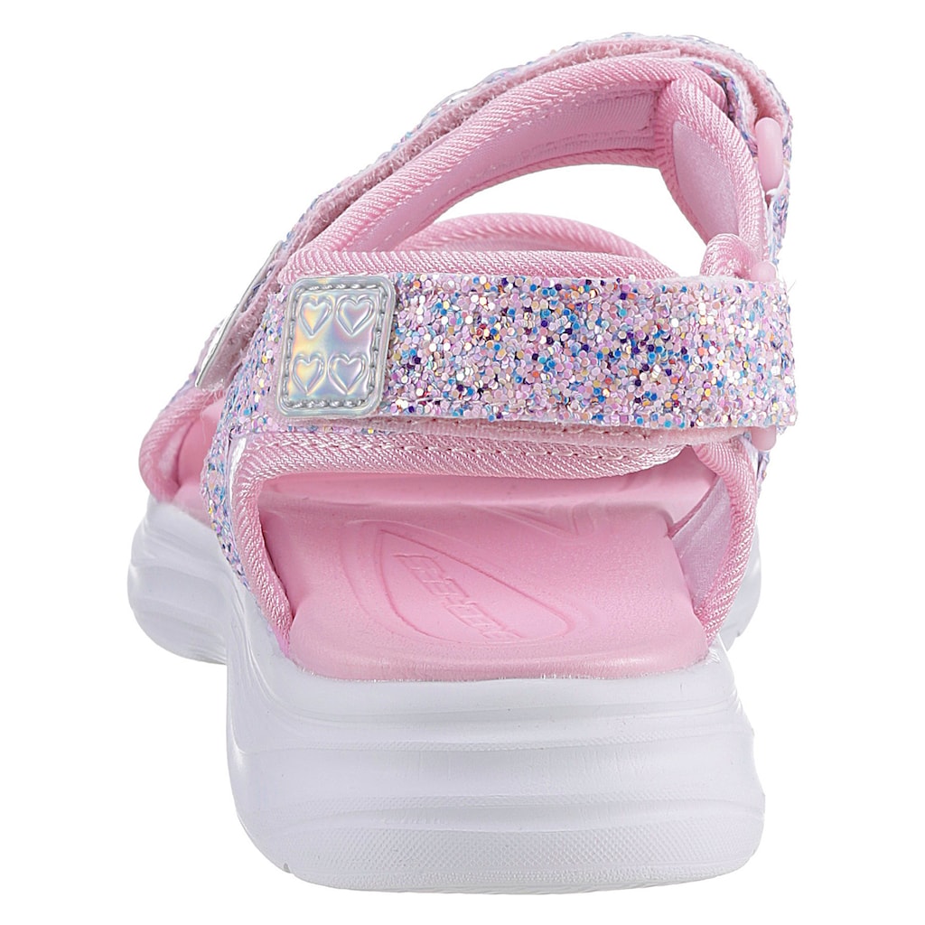 Skechers Kids Sandale »E - SKECHERS GIRLS«, Sommerschuh, Klettschuh, Sandalette, mit Klettverschlüssen