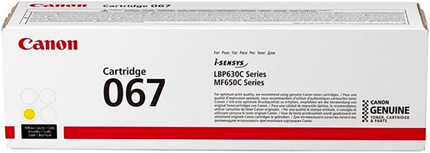 CANON Tonerpatrone "067 Toner-Cartridge", gelb, Tonerpatronen
