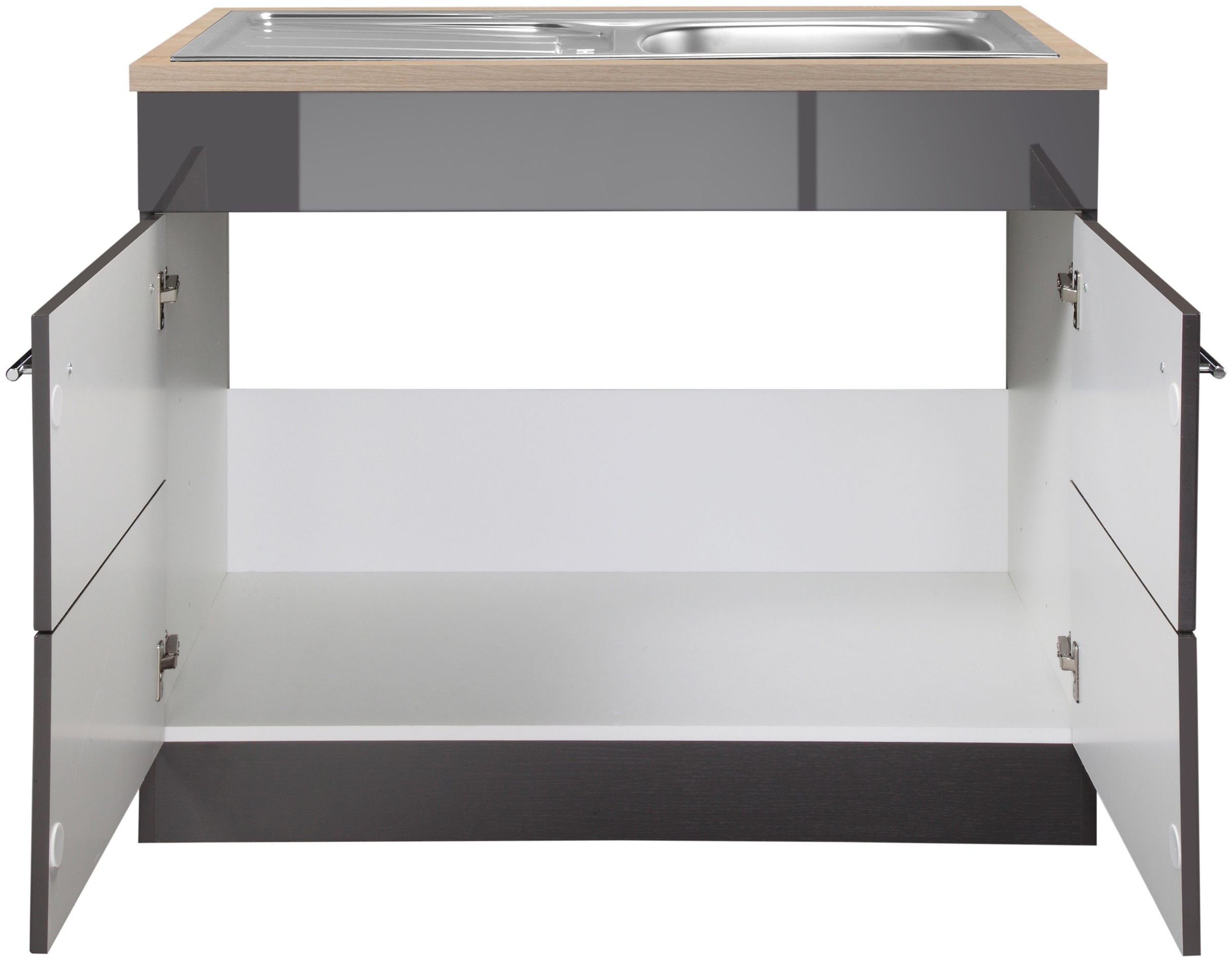 HELD MÖBEL Spülenschrank »Wien«, Breite 100 cm, inkl. Einbauspüle