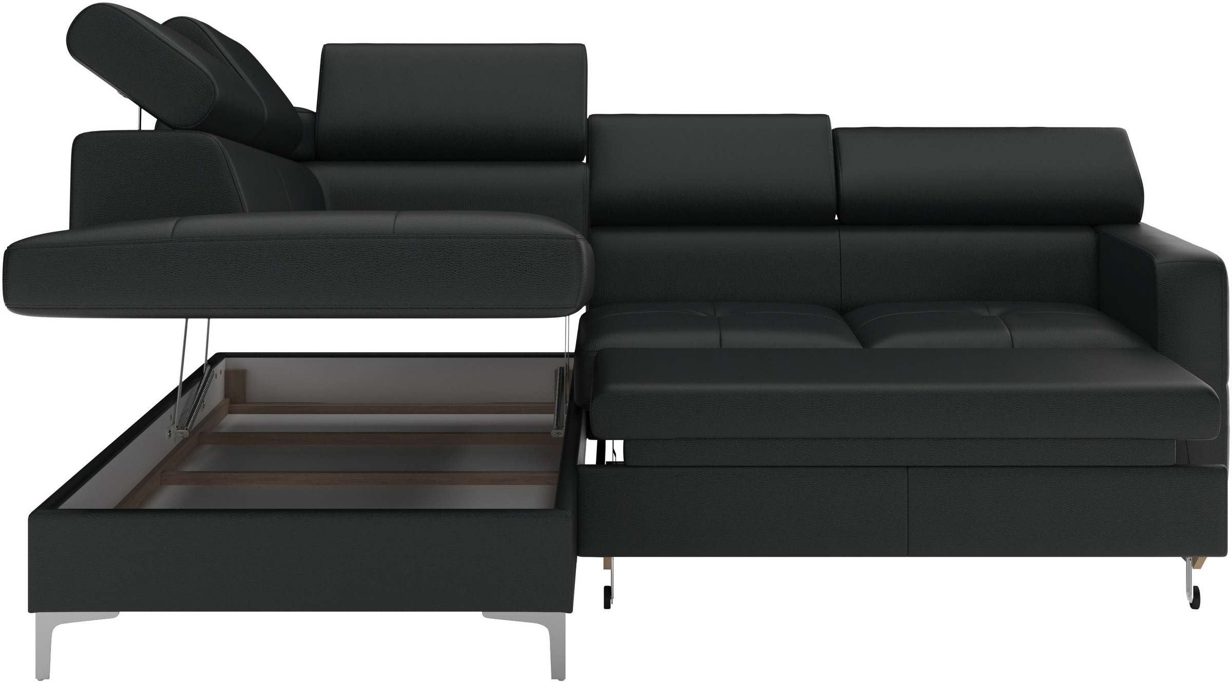 COTTA Ecksofa »Sammy L-Form«, mit Kopfteilverstellung, wahlweise mit Bettfunktion & Bettkasten