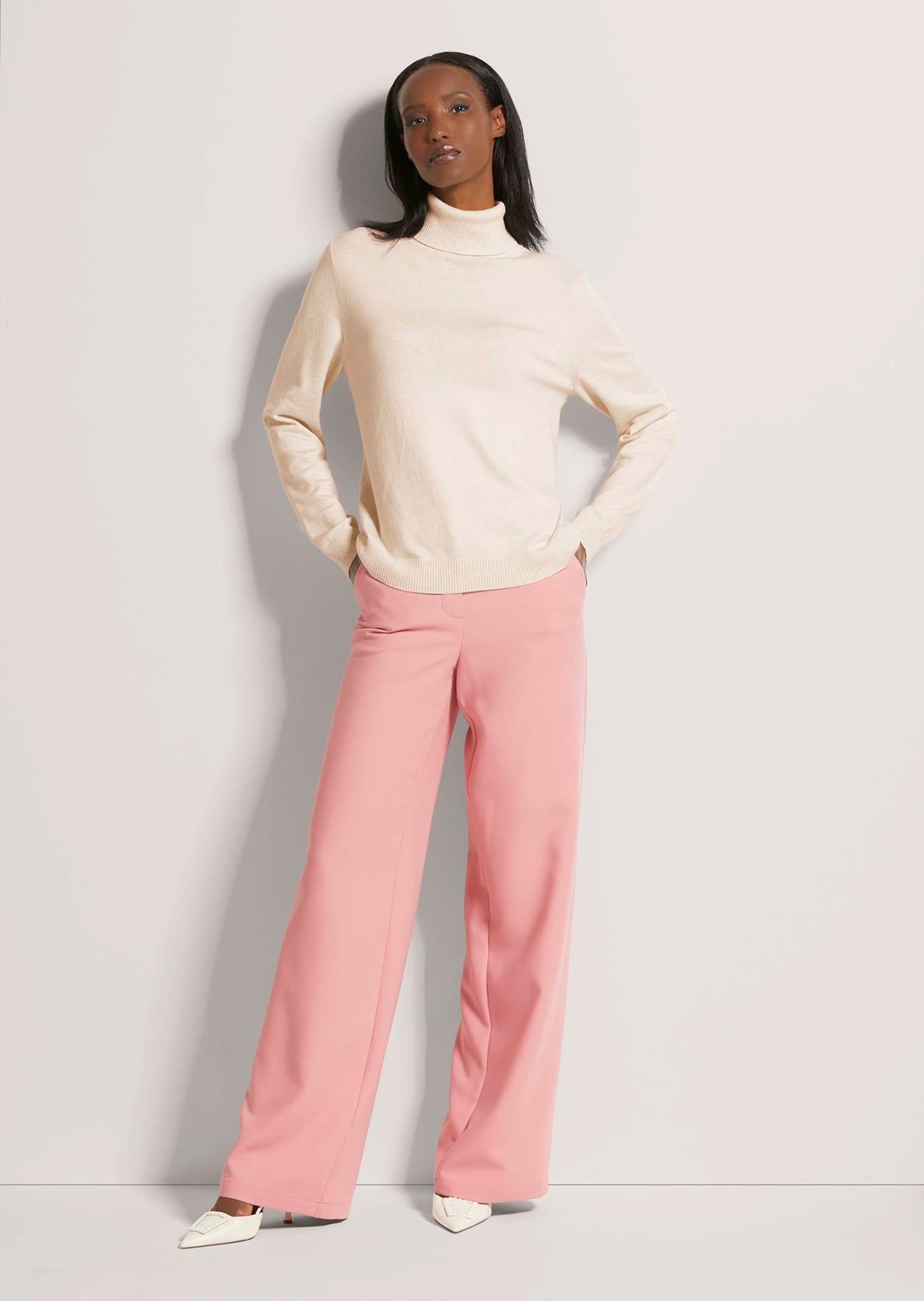 MADELEINE Longpullover »Strickpullover Schmaler Feinstrickpullover«