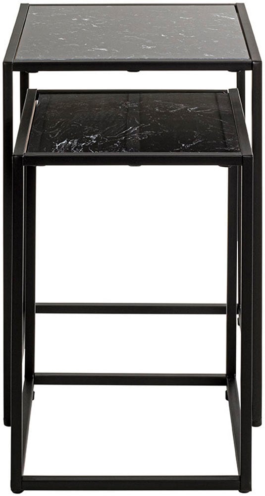 HAKU Beistelltisch »2er Set Beistelltische« Set, 2er Set, 2 Stk. tlg. Ablage Kunstmarmor