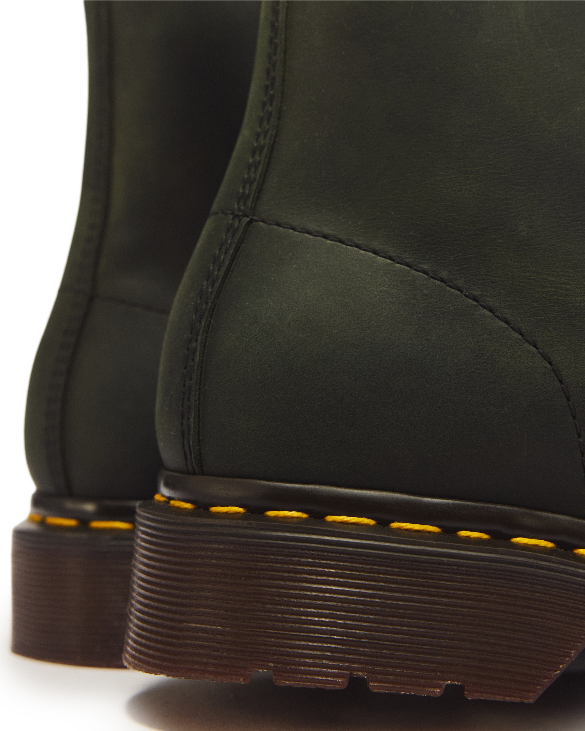 DR. MARTENS Schnürboots »1460 Dms Green Crazy Horse«  Schnürstiefelette mit logobedruckter Anziehlasche
