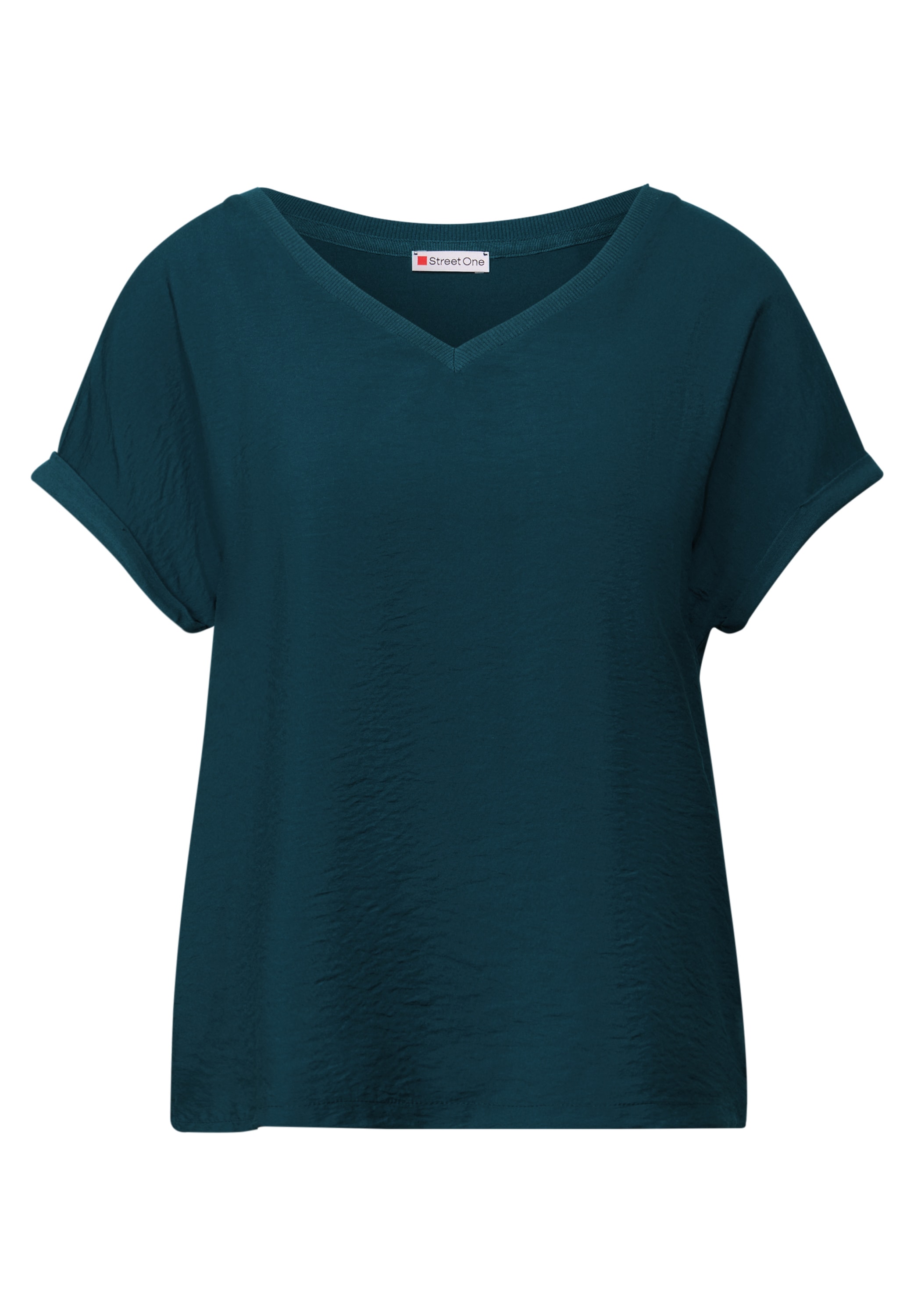 STREET ONE T-Shirt, mit V-Ausschnitt
