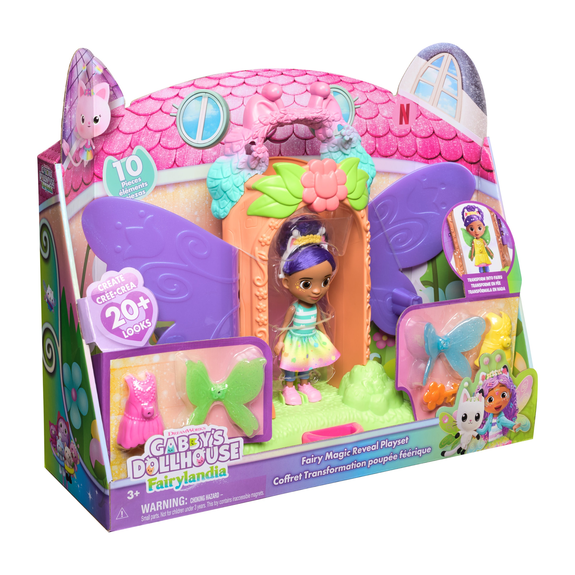 Spin Master Spielwelt »Gabby's Dollhouse - Fairylandia - Magisches Feen-Verwandlung Spielset«