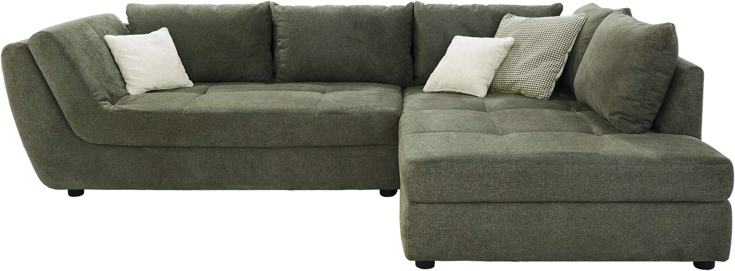 Jockenhöfer Gruppe Ecksofa "Rascasse L-Form, B: 322 cm" mit Zierkissen, XXL günstig online kaufen