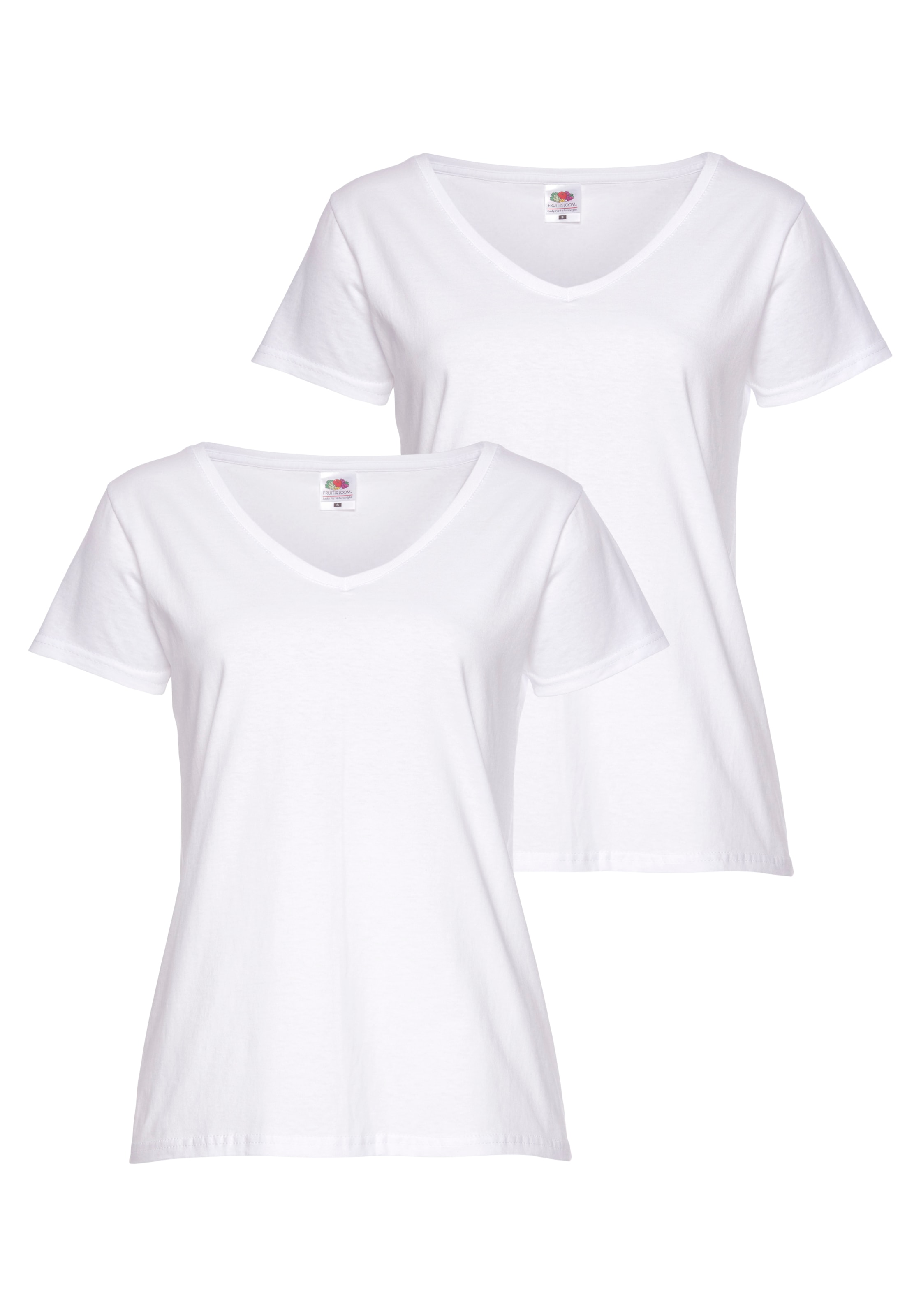 Fruit of the Loom V-Shirt "Lady-Fit Valueweight V-Neck"