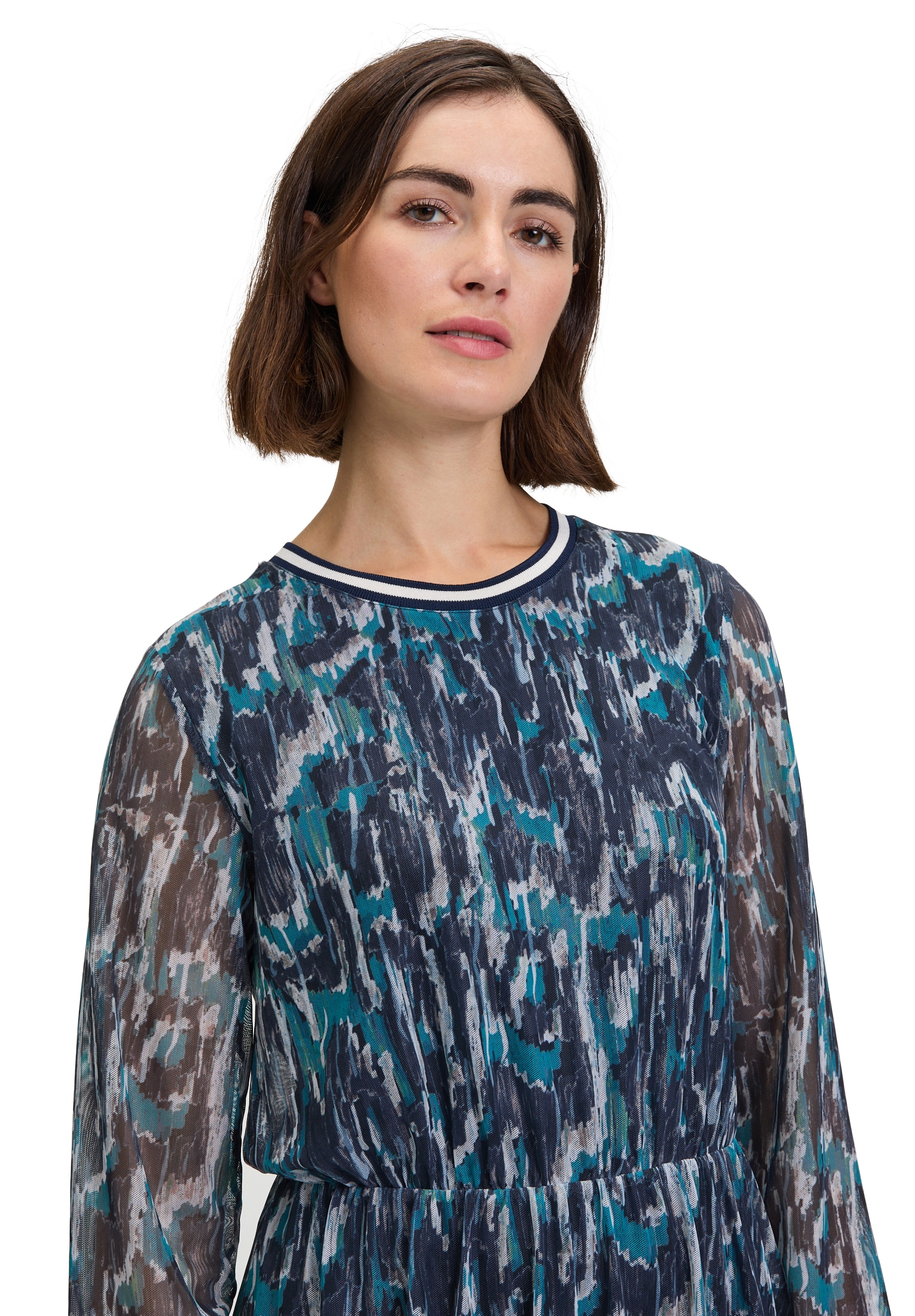 Betty&Co Druckkleid »Betty & Co Damen Casual-Kleid mit Rundhalsausschnitt«, Druck