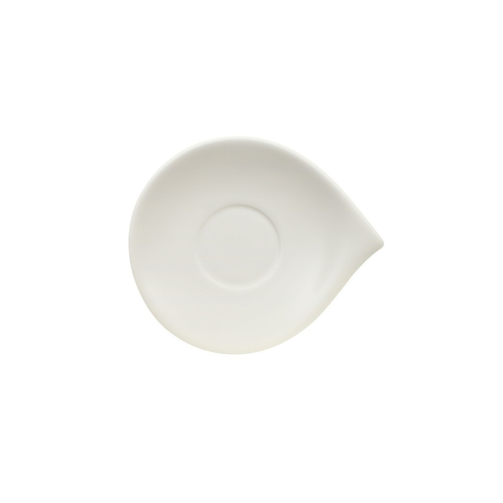 VILLEROY & BOCH Untertasse "Mokka-/Espressountertasse Flow 14 x 12 cm weiß", weiß, Speiseteller