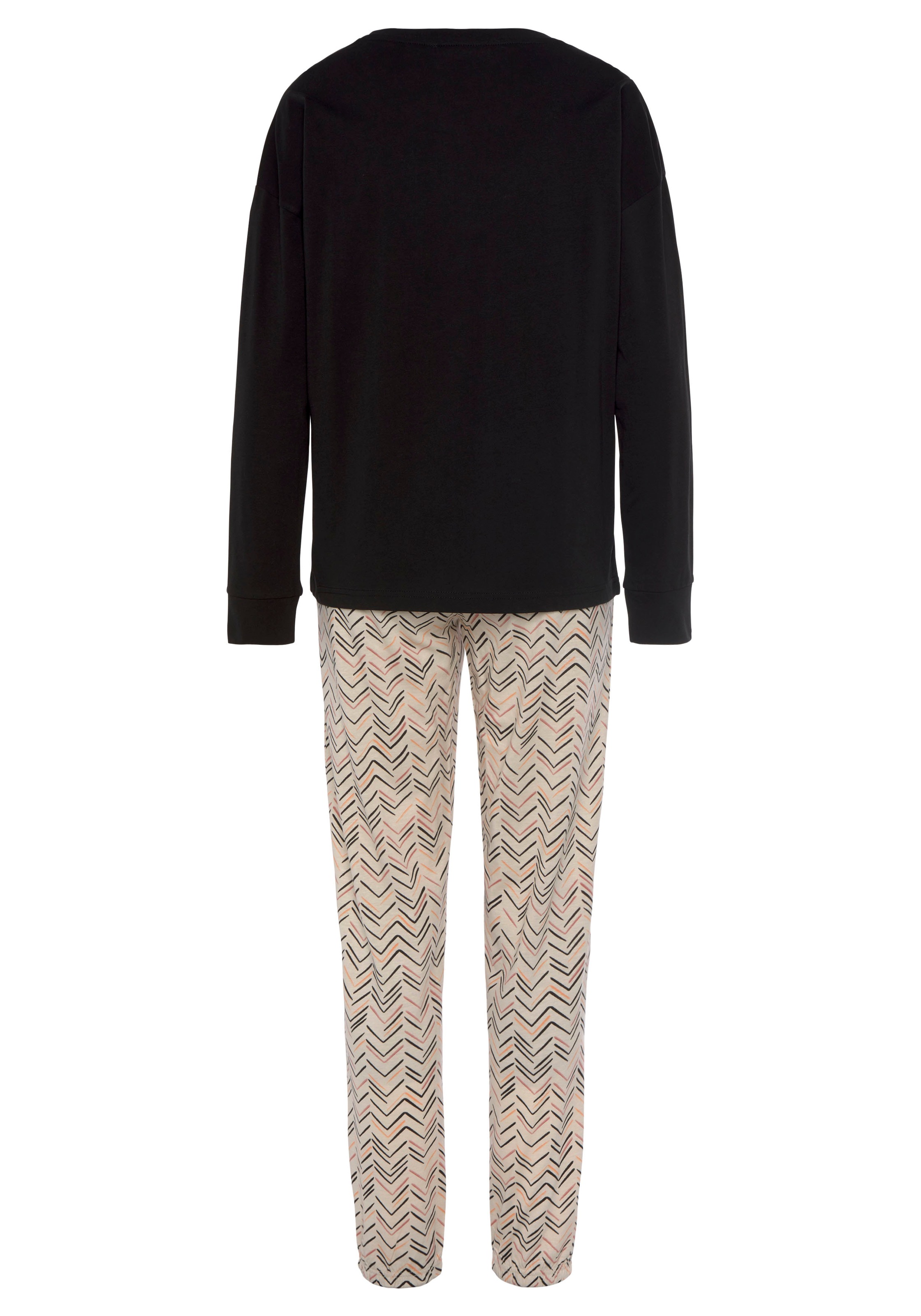 Thumbnail - Vivance Dreams Pyjama 2 tlg. mit malerischem Fischgrat-Muster