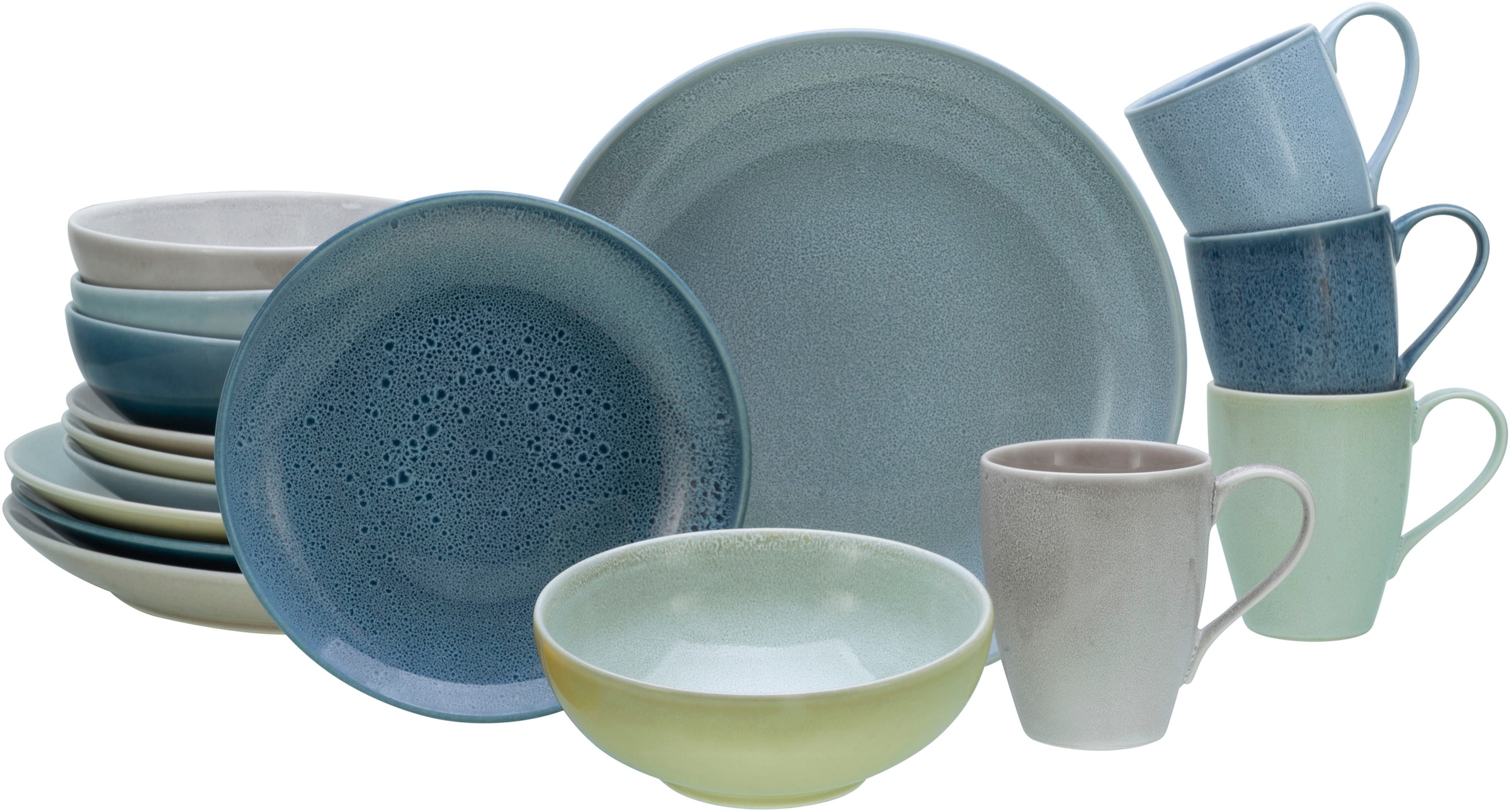 CreaTable Kombiservice "Geschirr-Set Reactive" Service, Jedes Stück ist ein günstig online kaufen