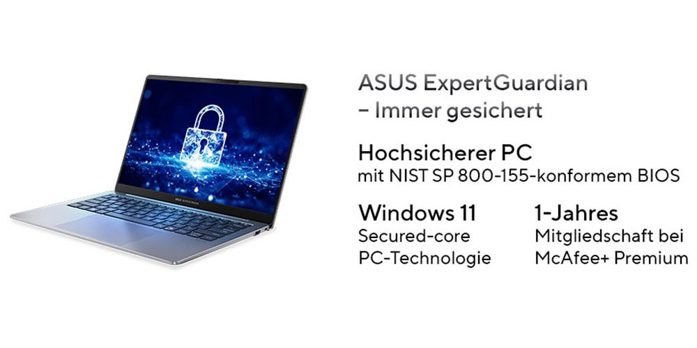 Asus Notebook »ExpertBook P5 P5405CSA-NZ0910X« 35,6 cm / 14 ″ Intel Core Ultra 5 ARC 130V 1.000 GB SSD