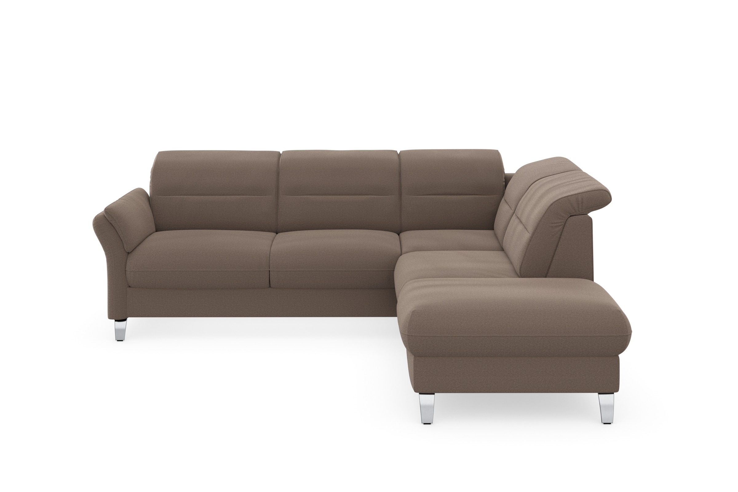 sit&more Ecksofa "Grenoble L-Form mit Federkern" wahlweise mit Bettfunktion günstig online kaufen