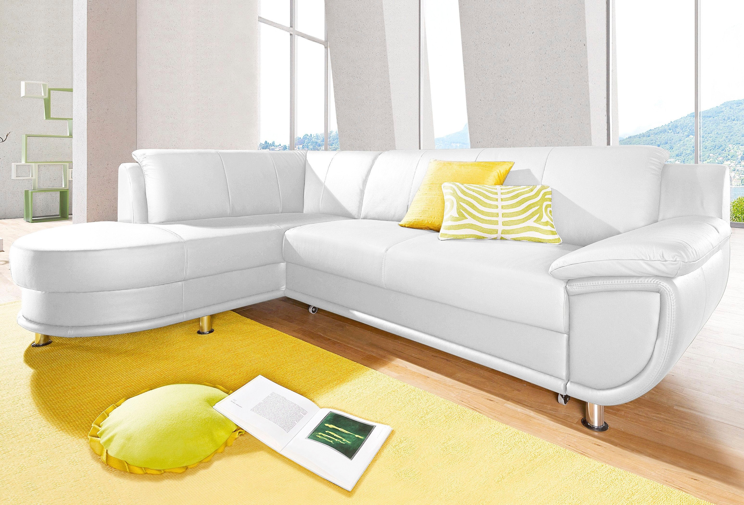 TRENDMANUFAKTUR Ecksofa »Rondo, zeitlos und elegant, OTTOs Choice, bequem, L-Form« wahlweise mit Federkern, wahlweise mit Bettfunktion