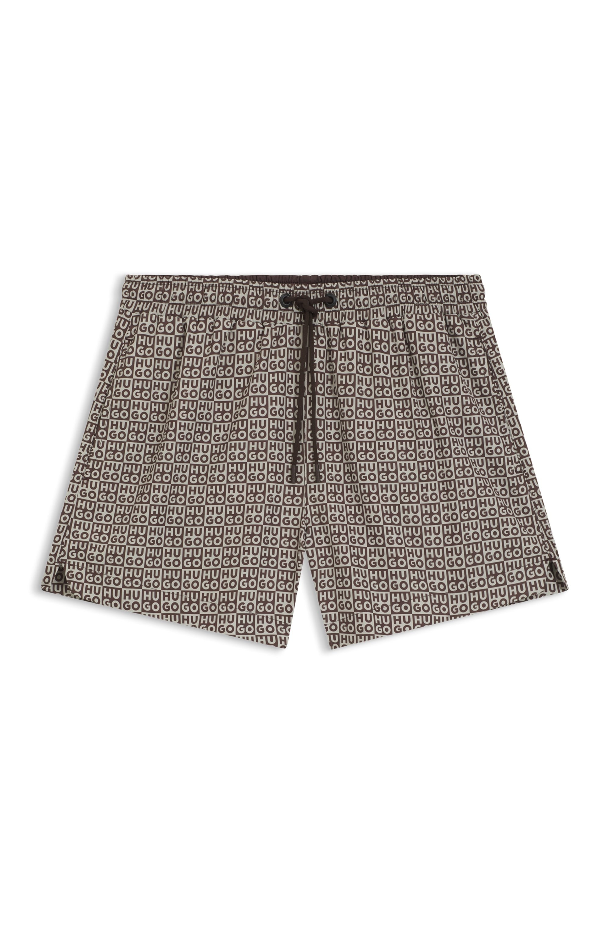 HUGO Underwear Badeshorts »AARON« mit Schachbrett-Logos, elastischer Bund