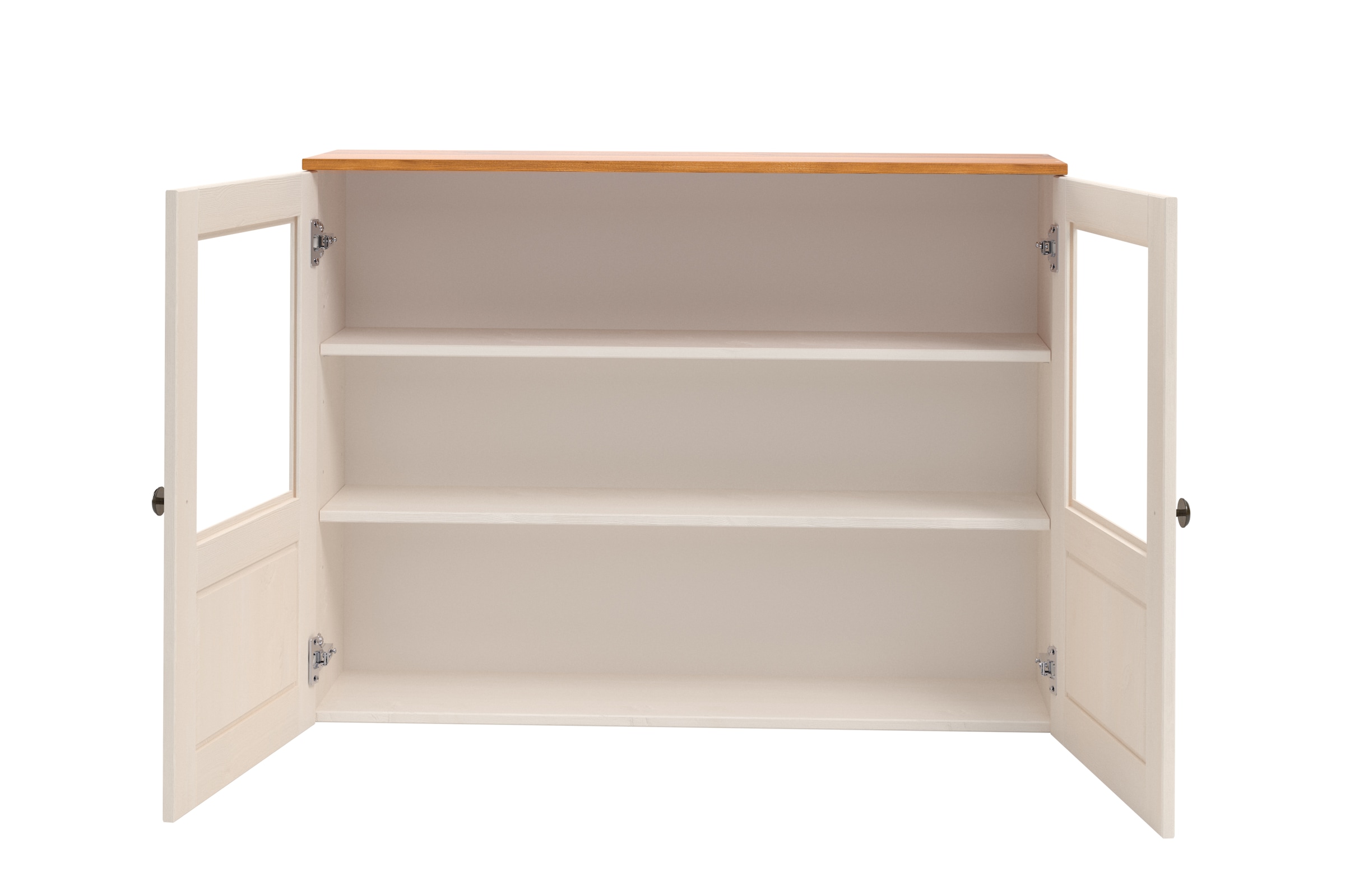 Home affaire Hängeschrank »Alby2«, Mit Metallgriffen und Glastüren, Breite 100 cm