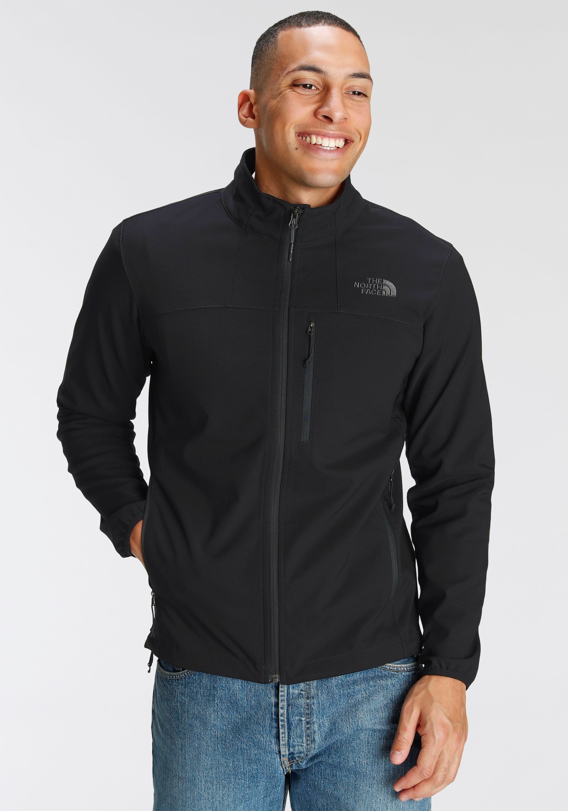 The North Face Softshelljacke "NIMBLE", ohne Kapuze, elastisch & Atmungsaktiv & schnell Trocknend