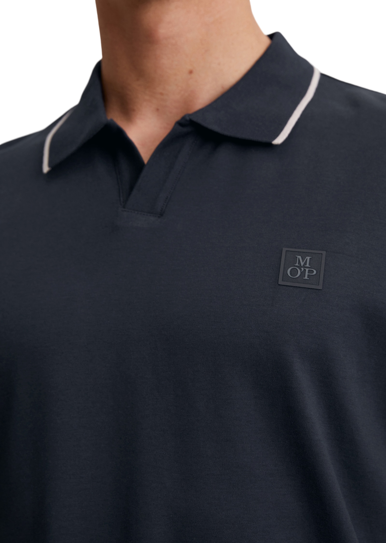 Marc O'Polo Poloshirt regular fit, kontrastfarbene Streifen am Kragen