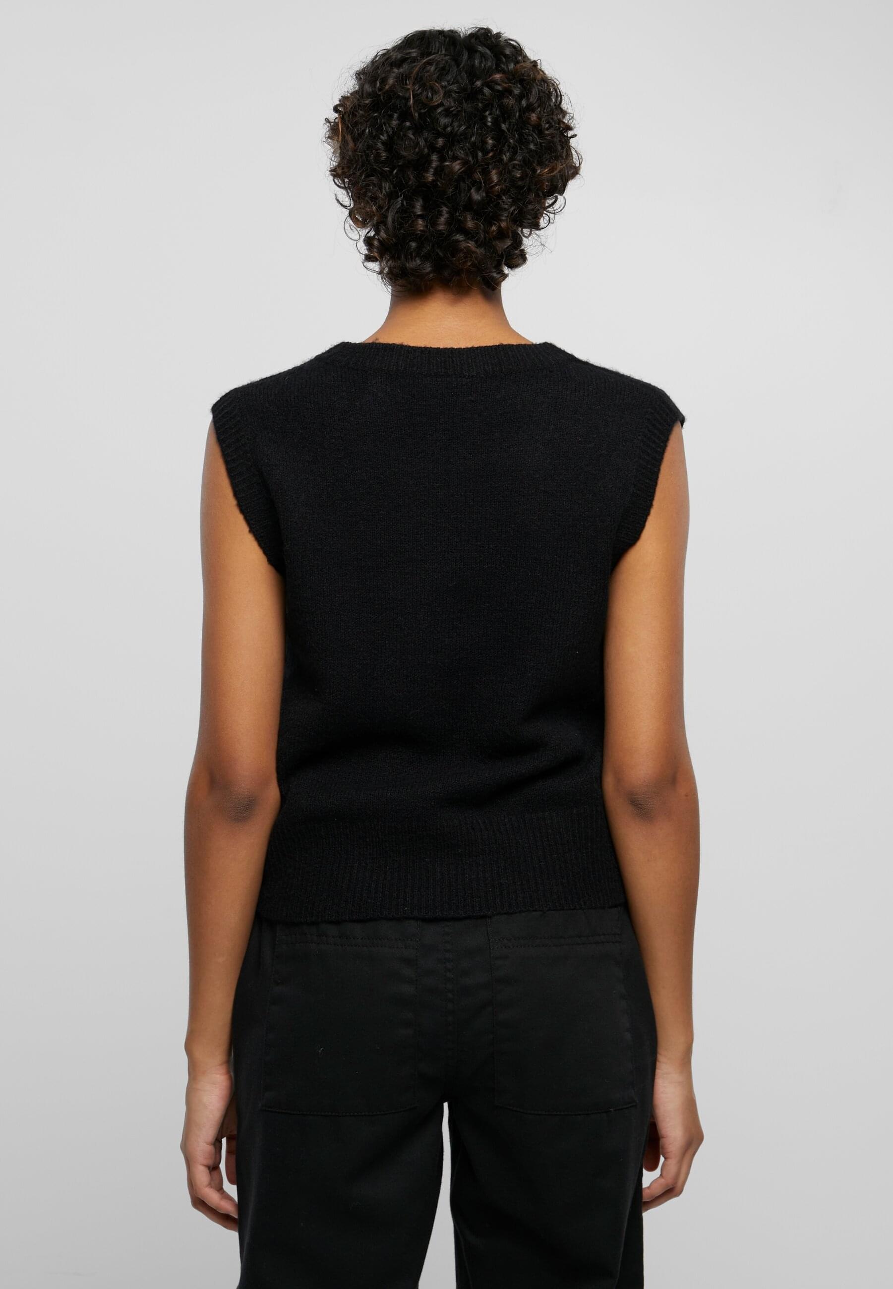URBAN CLASSICS Rundhalspullover »Urban Classics Damen Ladies Knit Slipover«, (1 tlg.)