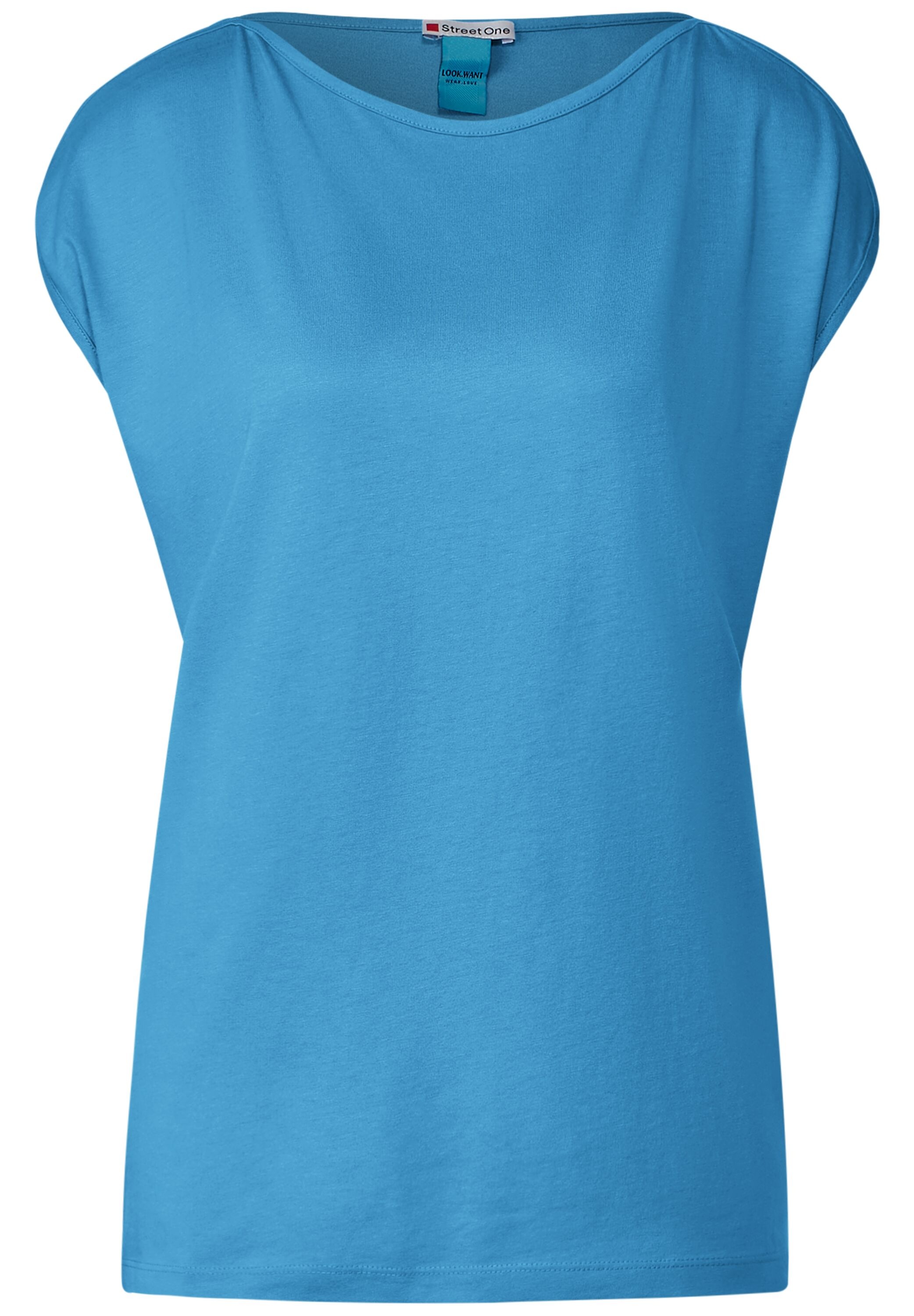 STREET ONE T-Shirt, mit U-Boot-Ausschnitt
