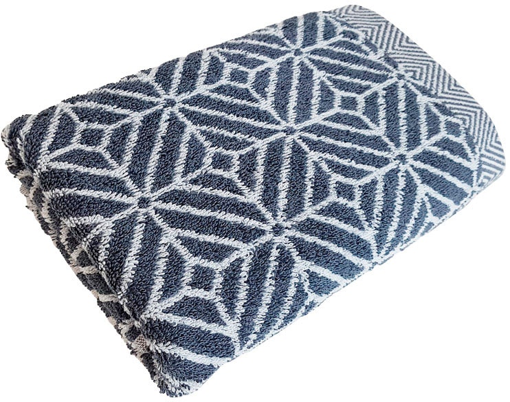 framsohn frottier Handtuch Set "Design Jaquard Raute" mehrfarbig gewebtem S günstig online kaufen