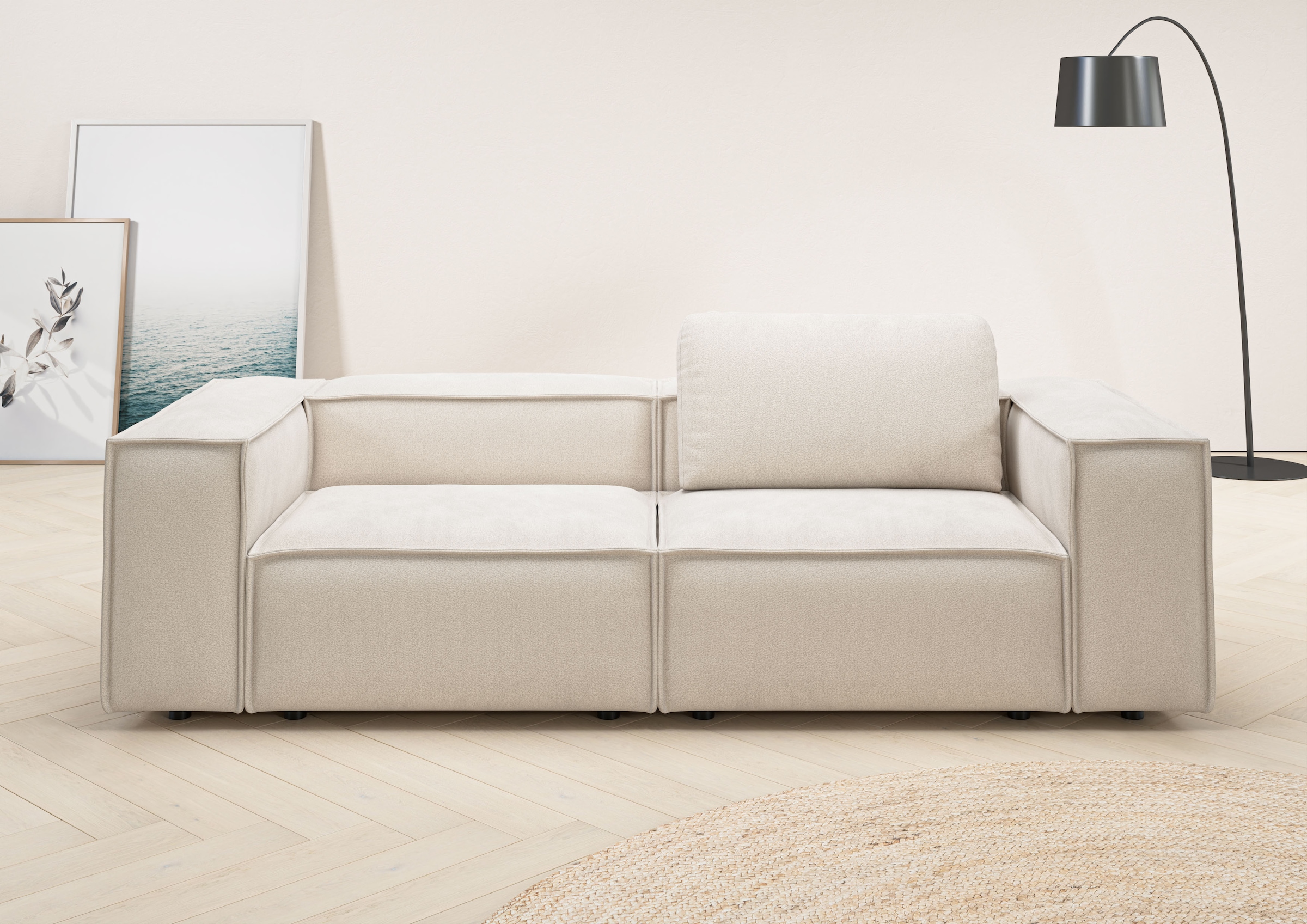 Home affaire 2-Sitzer "Watertown, modernes Sofa 246 cm breit, auch in Feinc günstig online kaufen