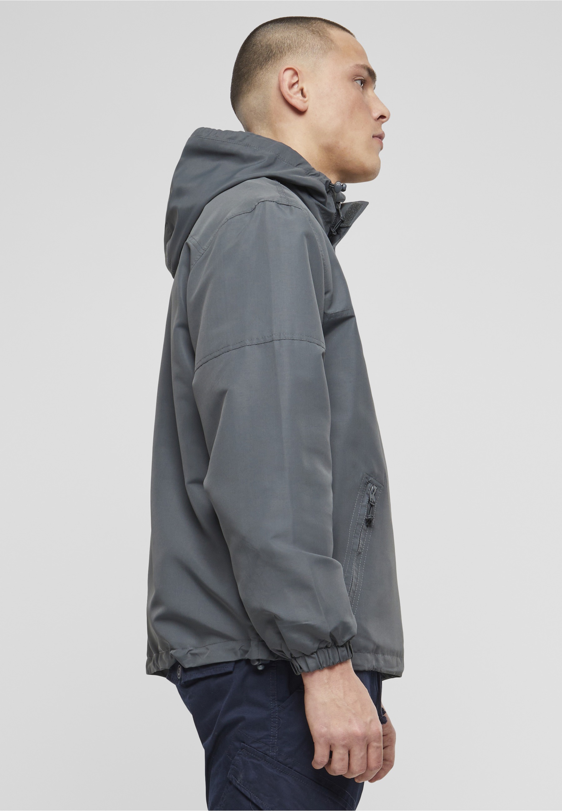 Brandit Allwetterjacke »Brandit Herren Summer Pull Over Jacket« 1 Stk. tlg. mit Kapuze