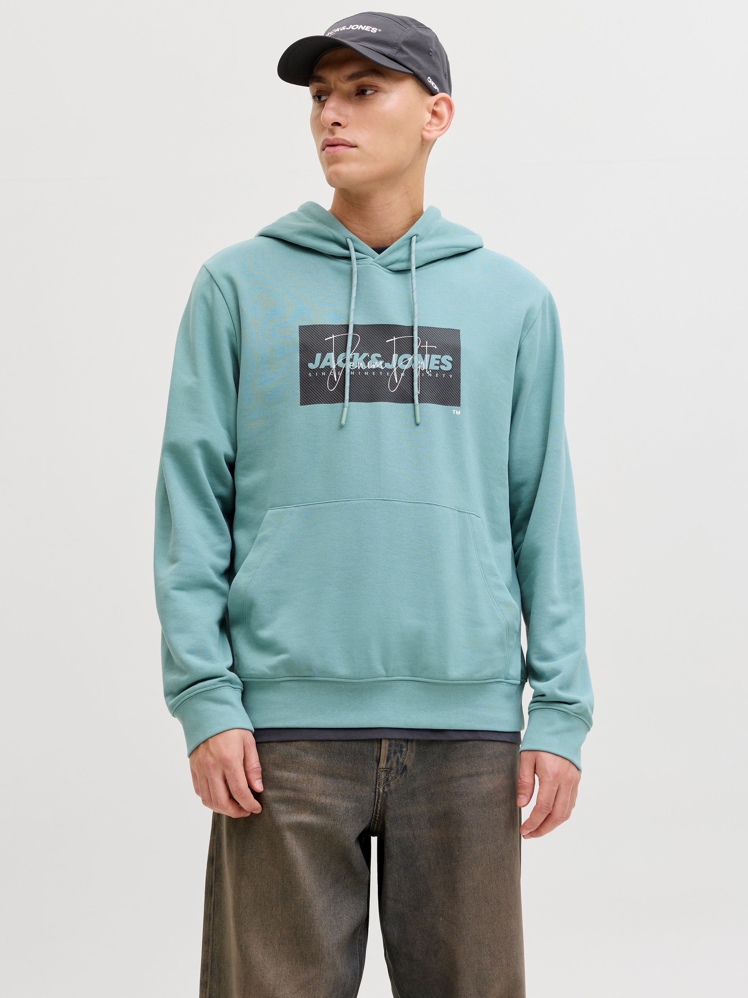 Jack & Jones Kapuzensweatshirt "JJCOLE PRINT SWEAT HOOD UNB" günstig online kaufen