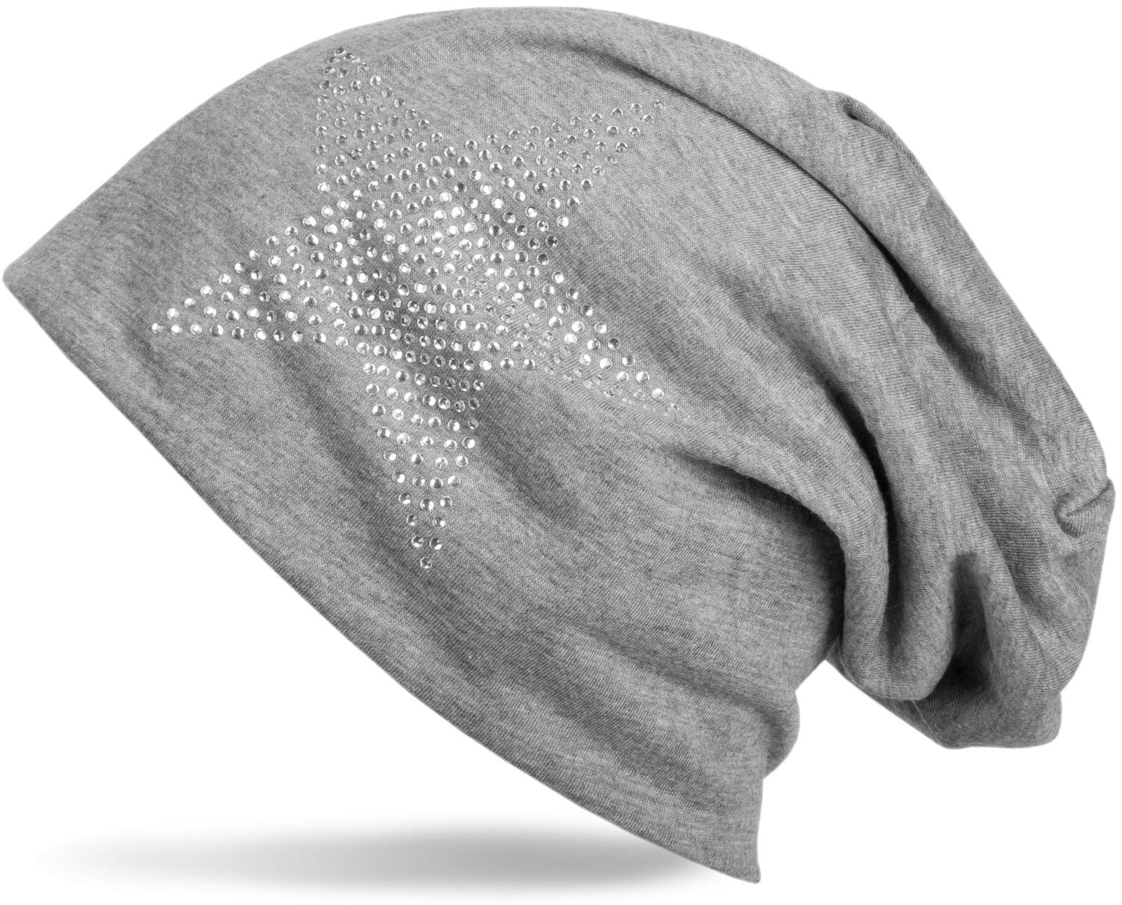 styleBREAKER Beanie "Leichte Beanie mit Strass Stern" 1 Stk.