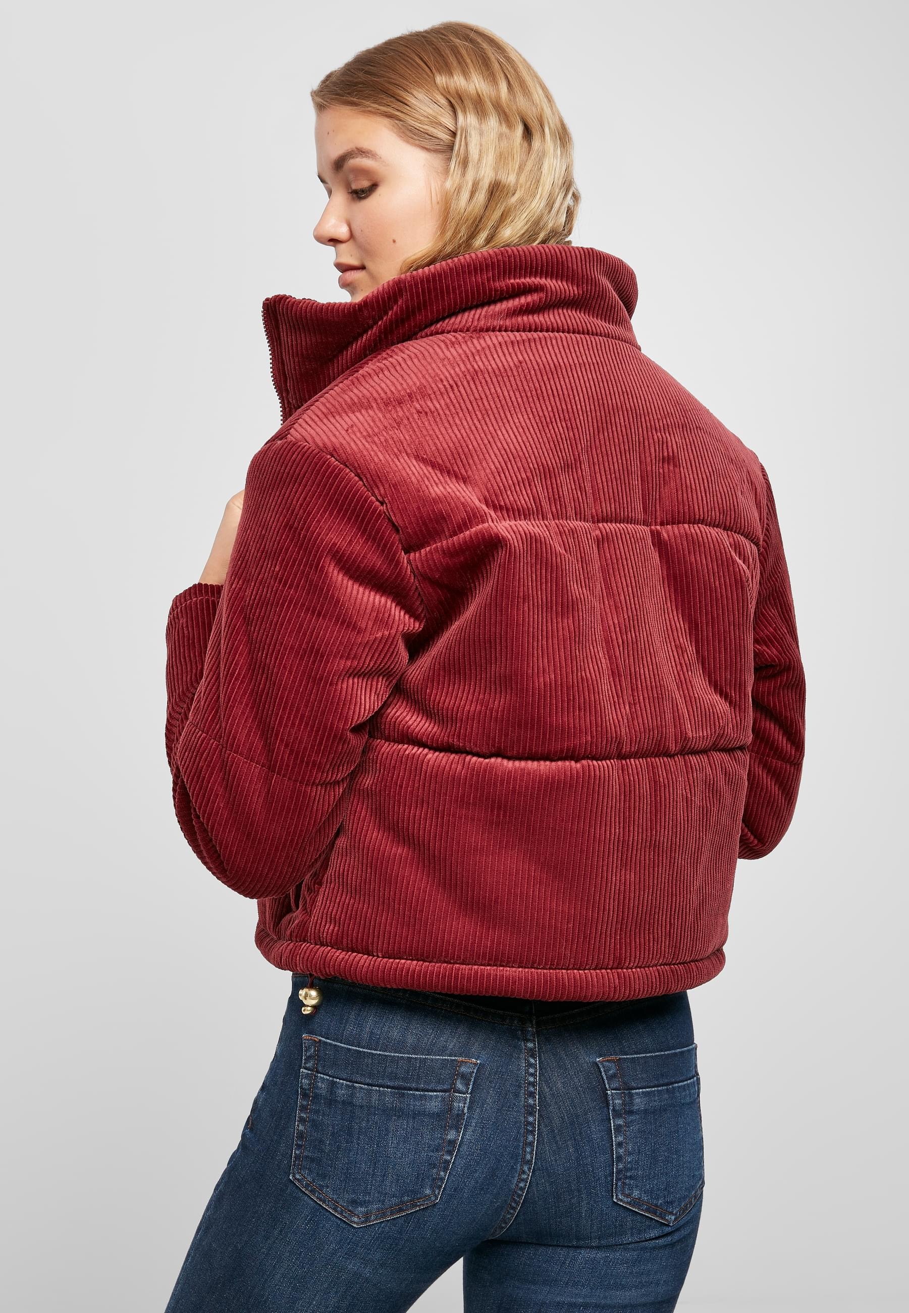 URBAN CLASSICS Winterjacke »Urban Classics Damen Ladies Corduroy Puffer Jacket«, (1 St.), ohne Kapuze